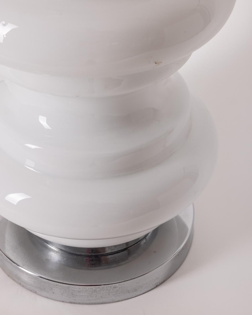 Large 1960s vintage table lamp in Murano glass Italian design For Sale 1