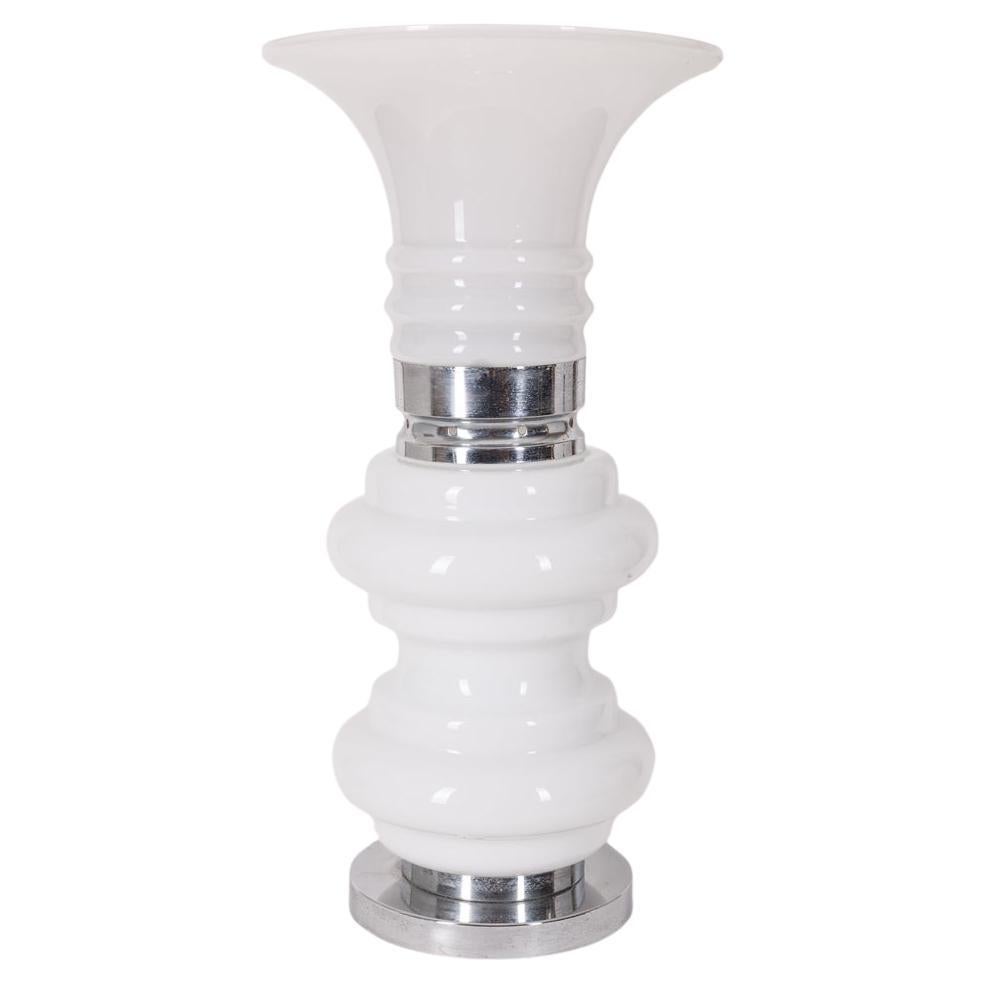 Large 1960s vintage table lamp in Murano glass Italian design