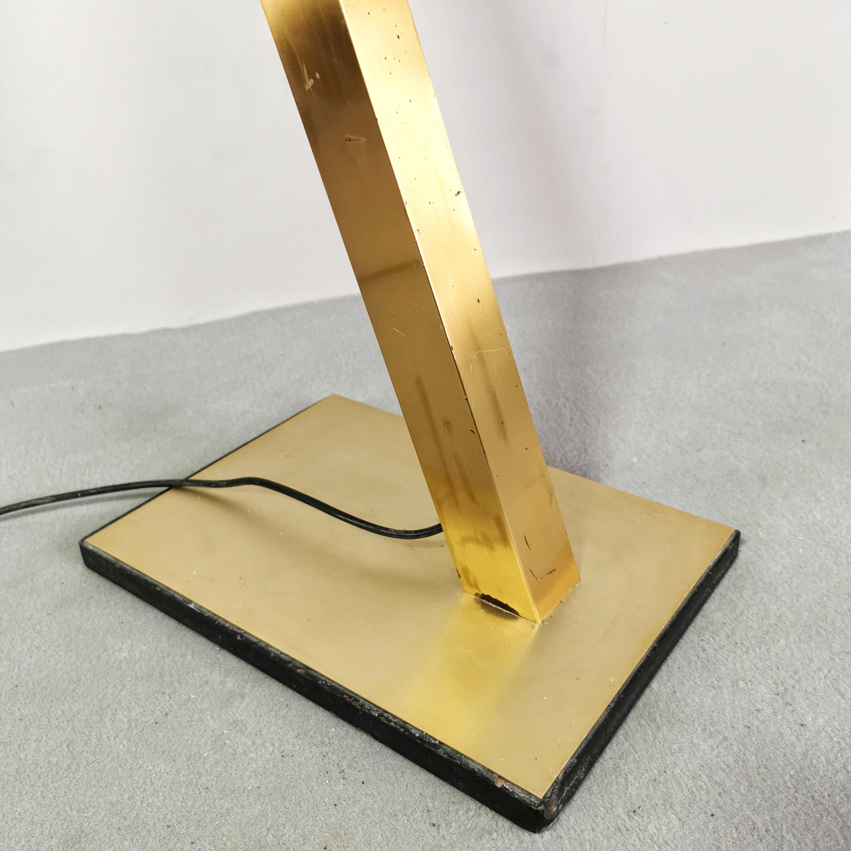 Large 1960s brass floor lamp 7 Arms For Sale 1