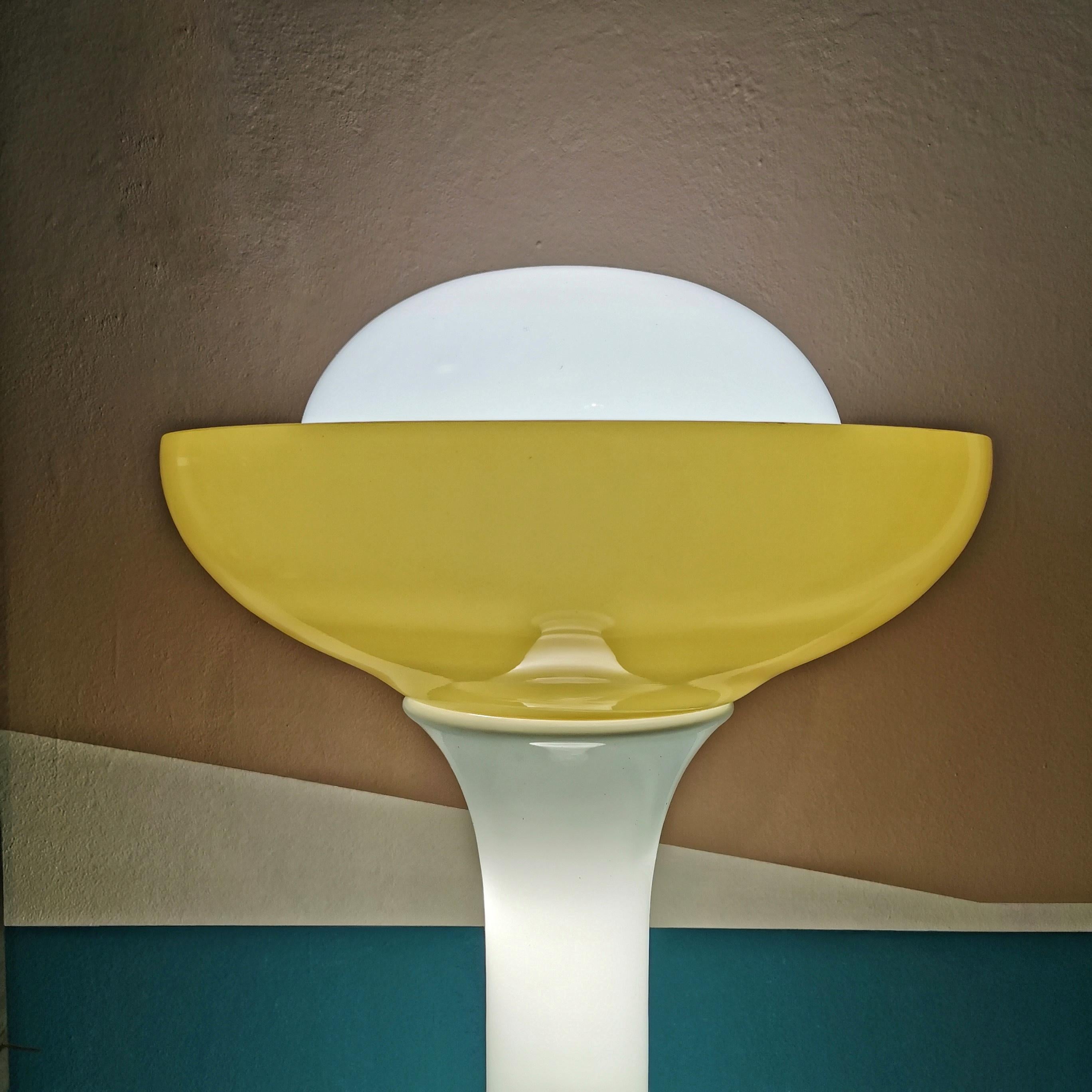 20th Century Grande Lampada da terra in vetro di murano Carlo Nason per Vistosi 1960's For Sale