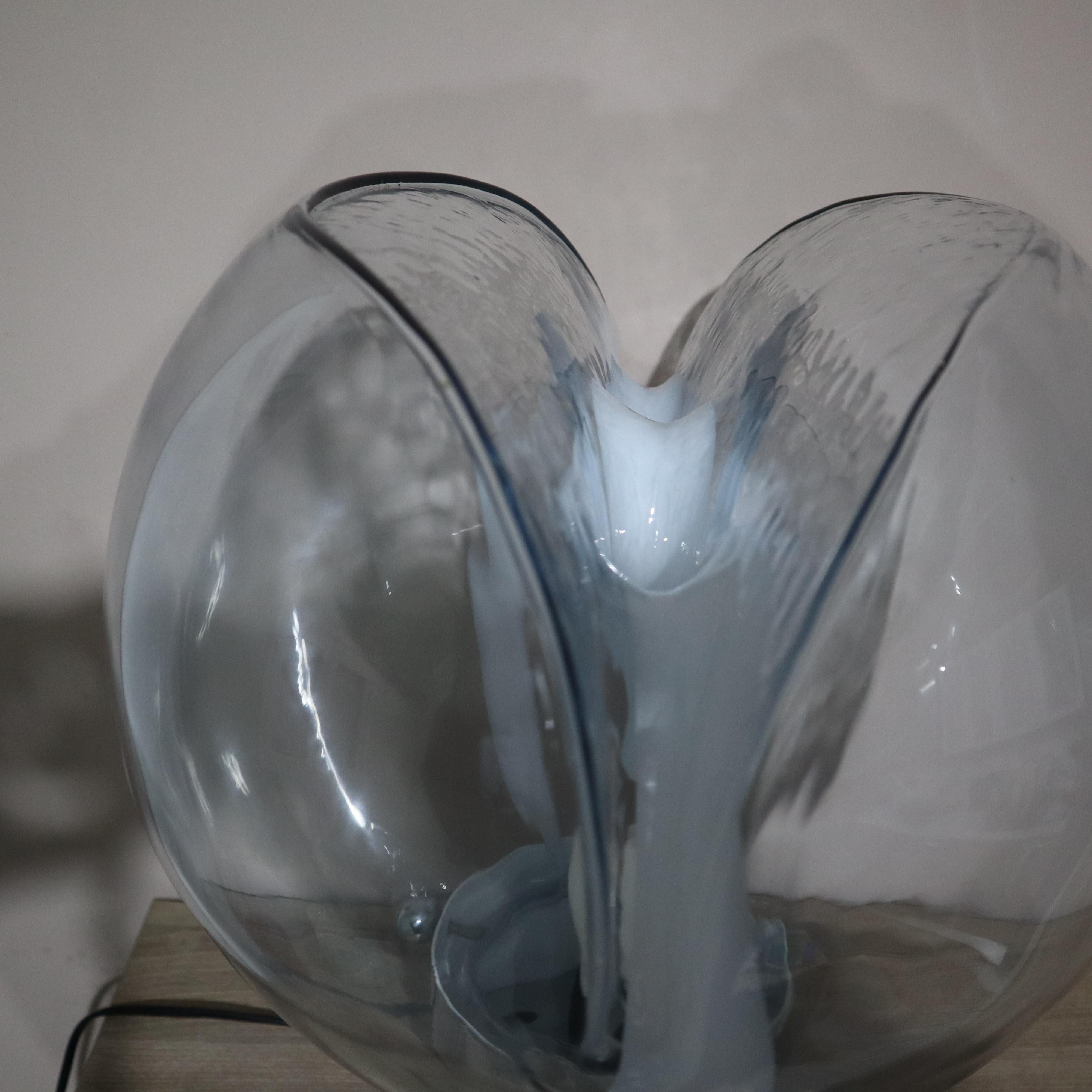 Mid-century Murano glass lamp by Toni Zuccheri Venini, Italy, circa 1970 In Excellent Condition For Sale In Nicolosi, IT