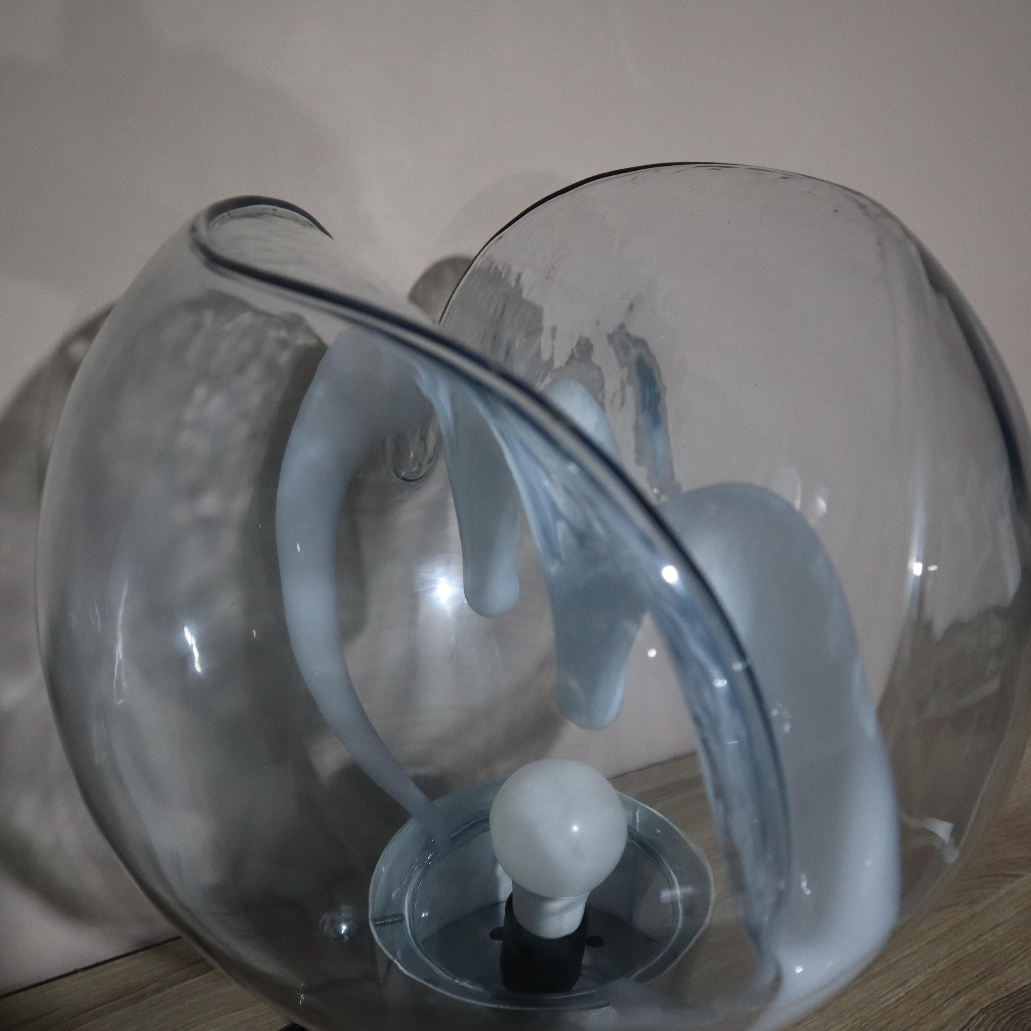 Late 20th Century Mid-century Murano glass lamp by Toni Zuccheri Venini, Italy, circa 1970 For Sale