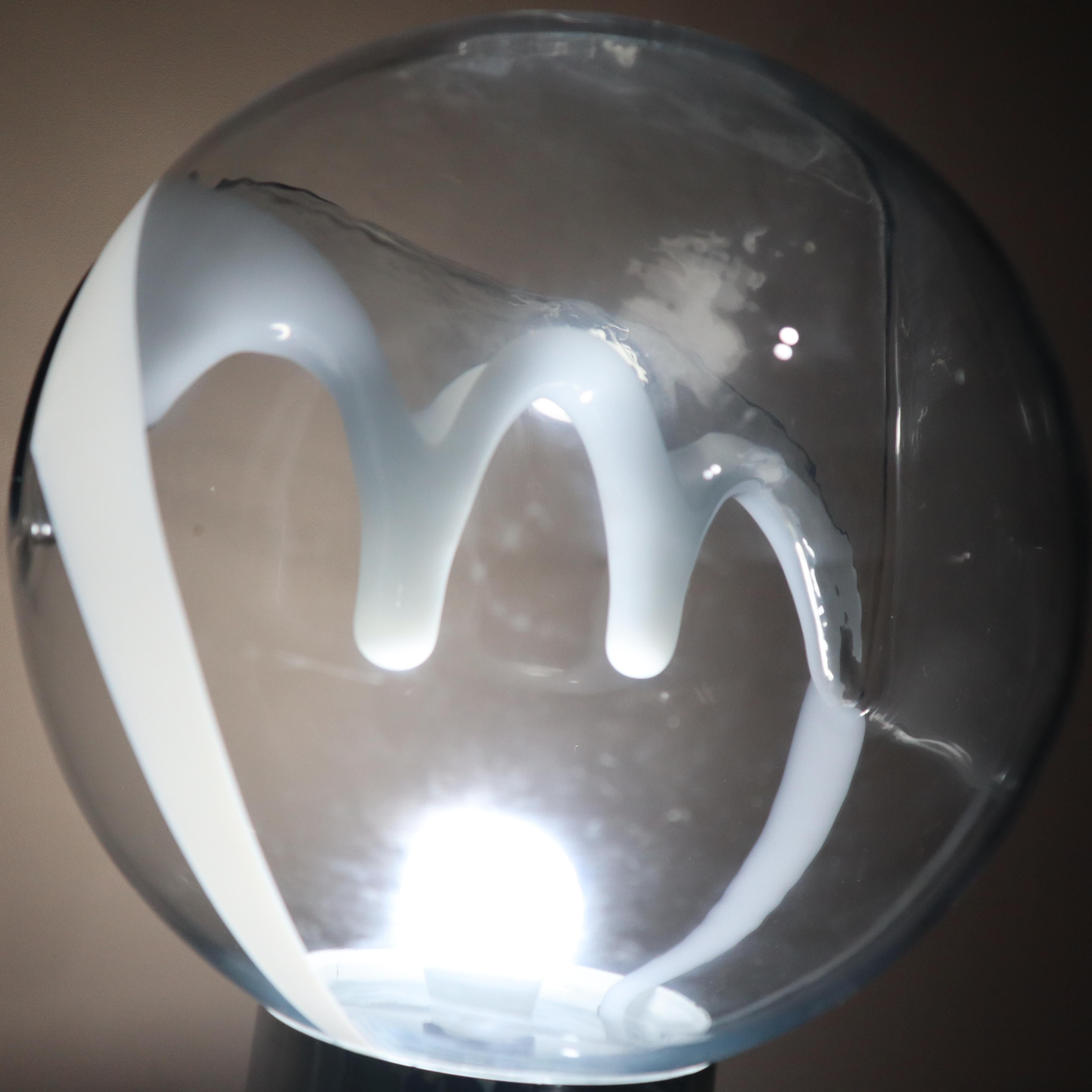 Mid-century Murano glass lamp by Toni Zuccheri Venini, Italy, circa 1970 For Sale 2