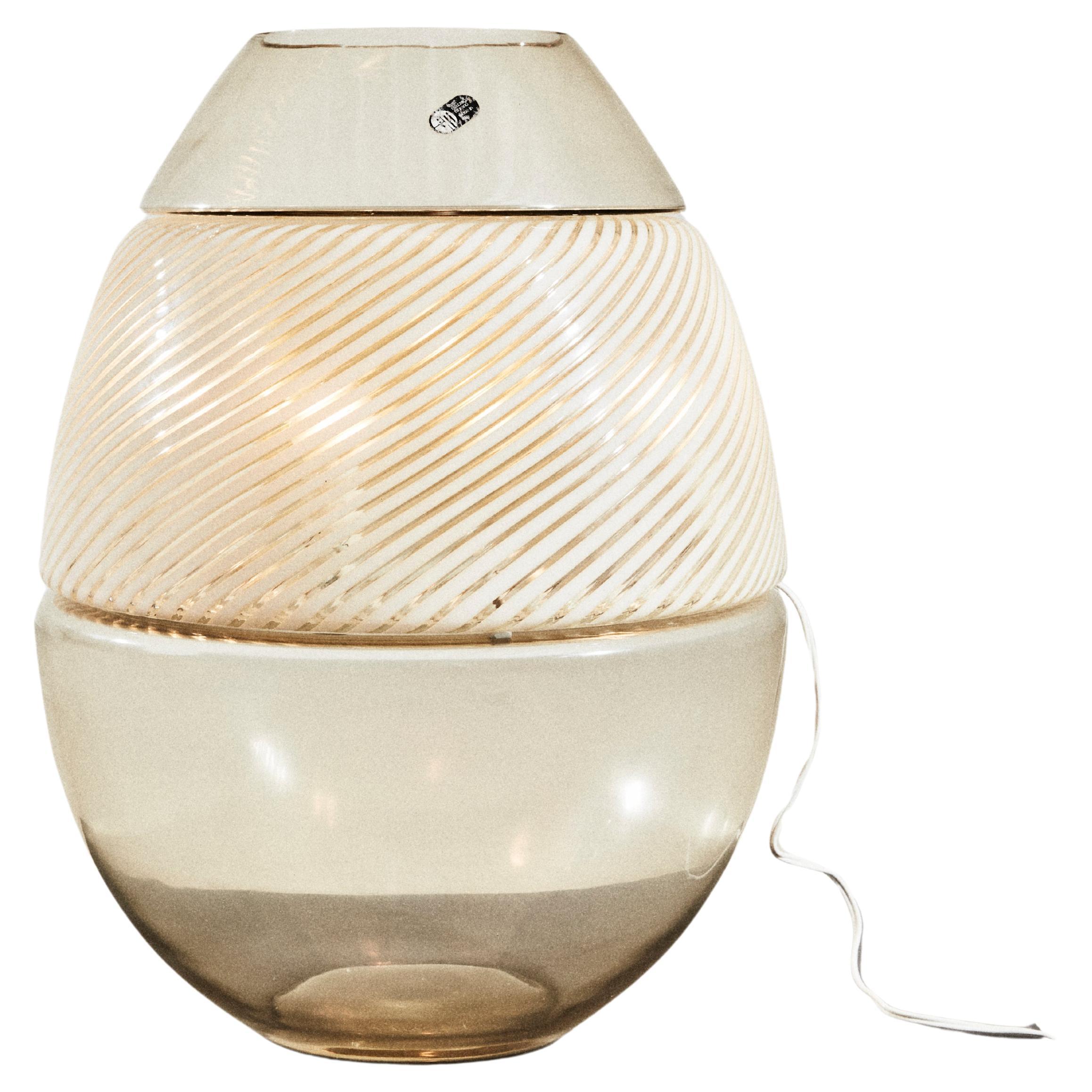 Large table vase lamp, Carlo Nason for Mazzega For Sale