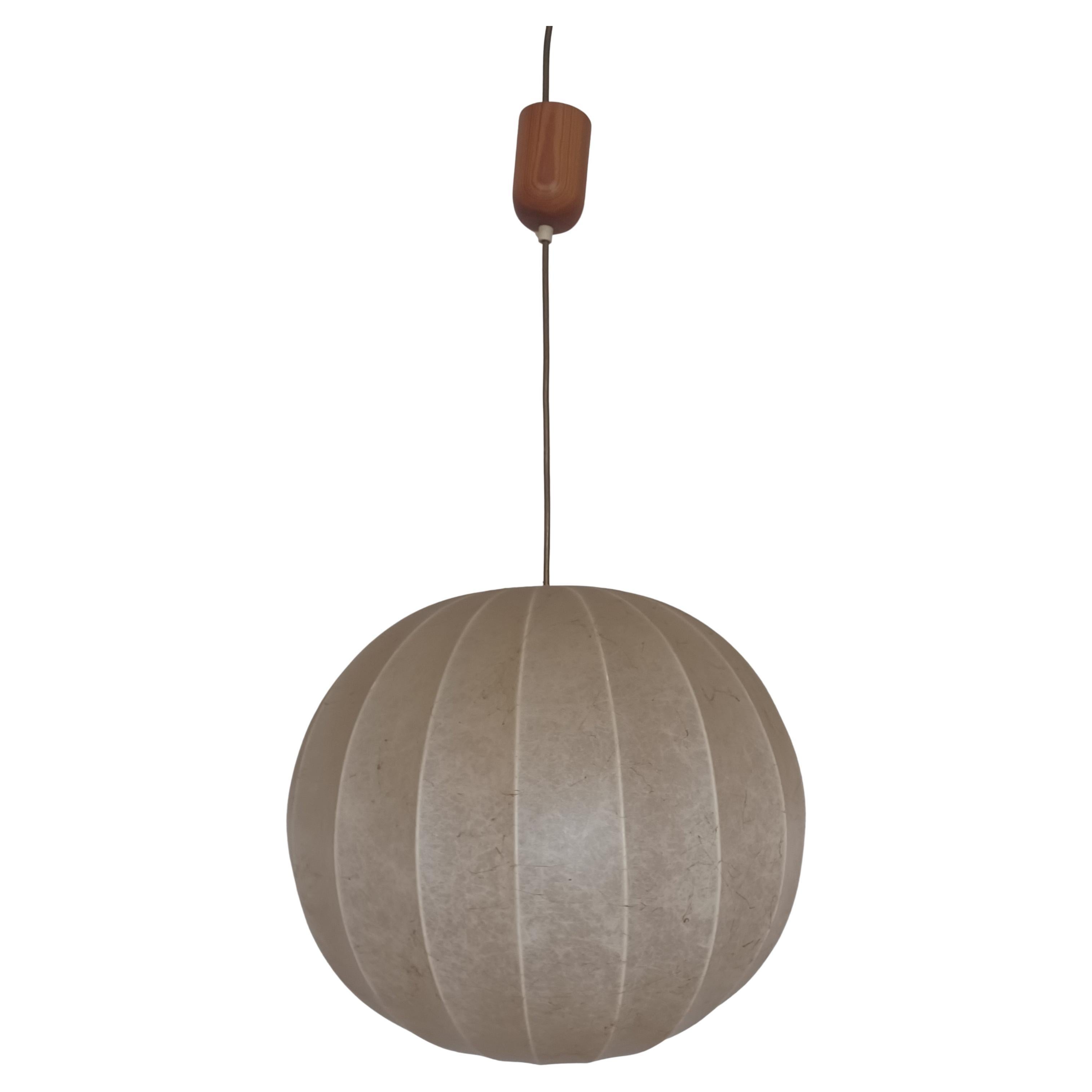 Grande lampadario in cocoon anni 70