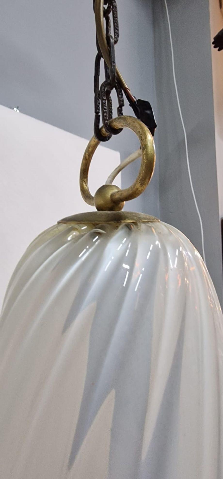 Large Murano Glass Light Fixture In Good Condition For Sale In Palermo, IT