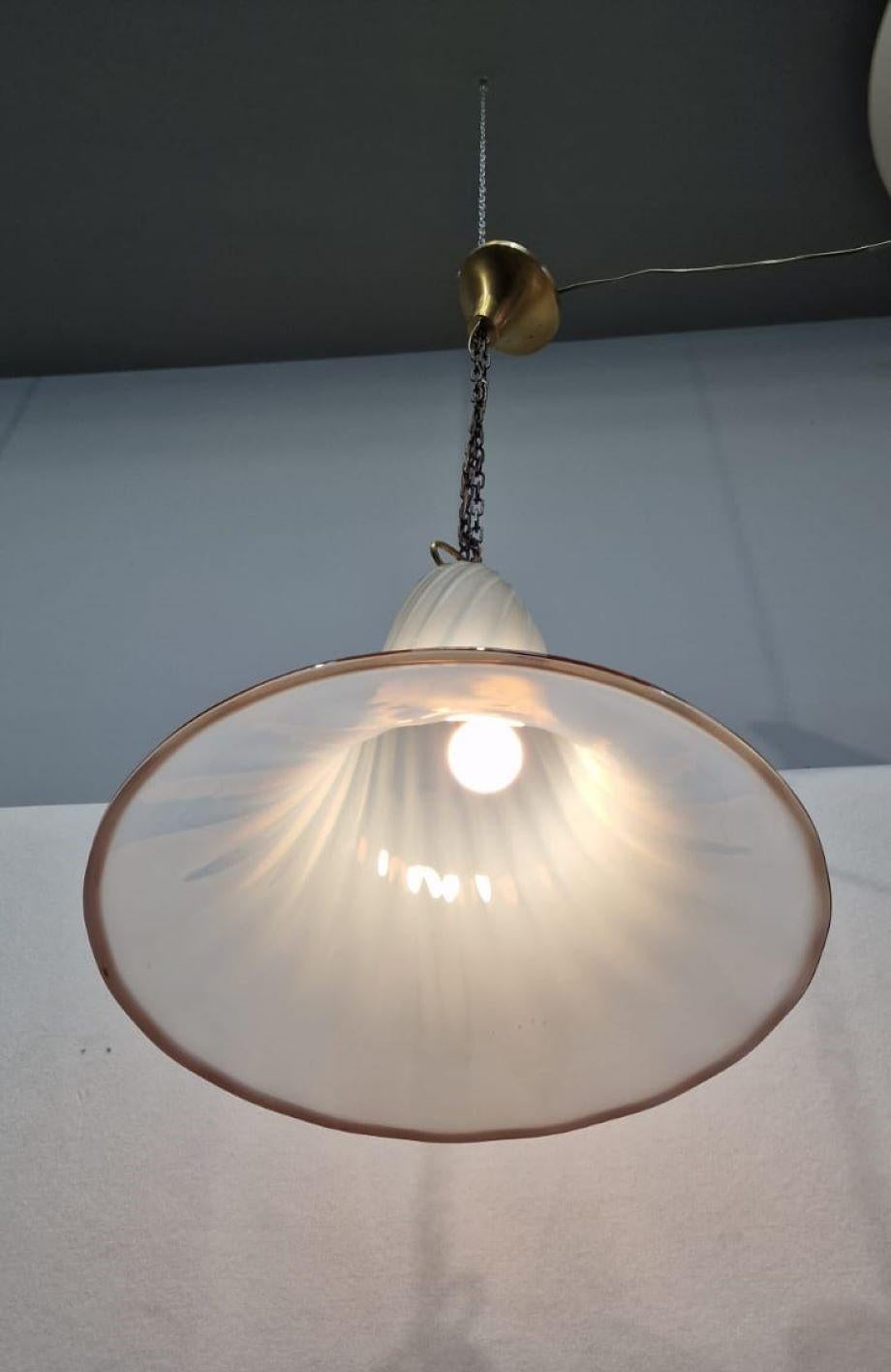 Large Murano Glass Light Fixture For Sale 1