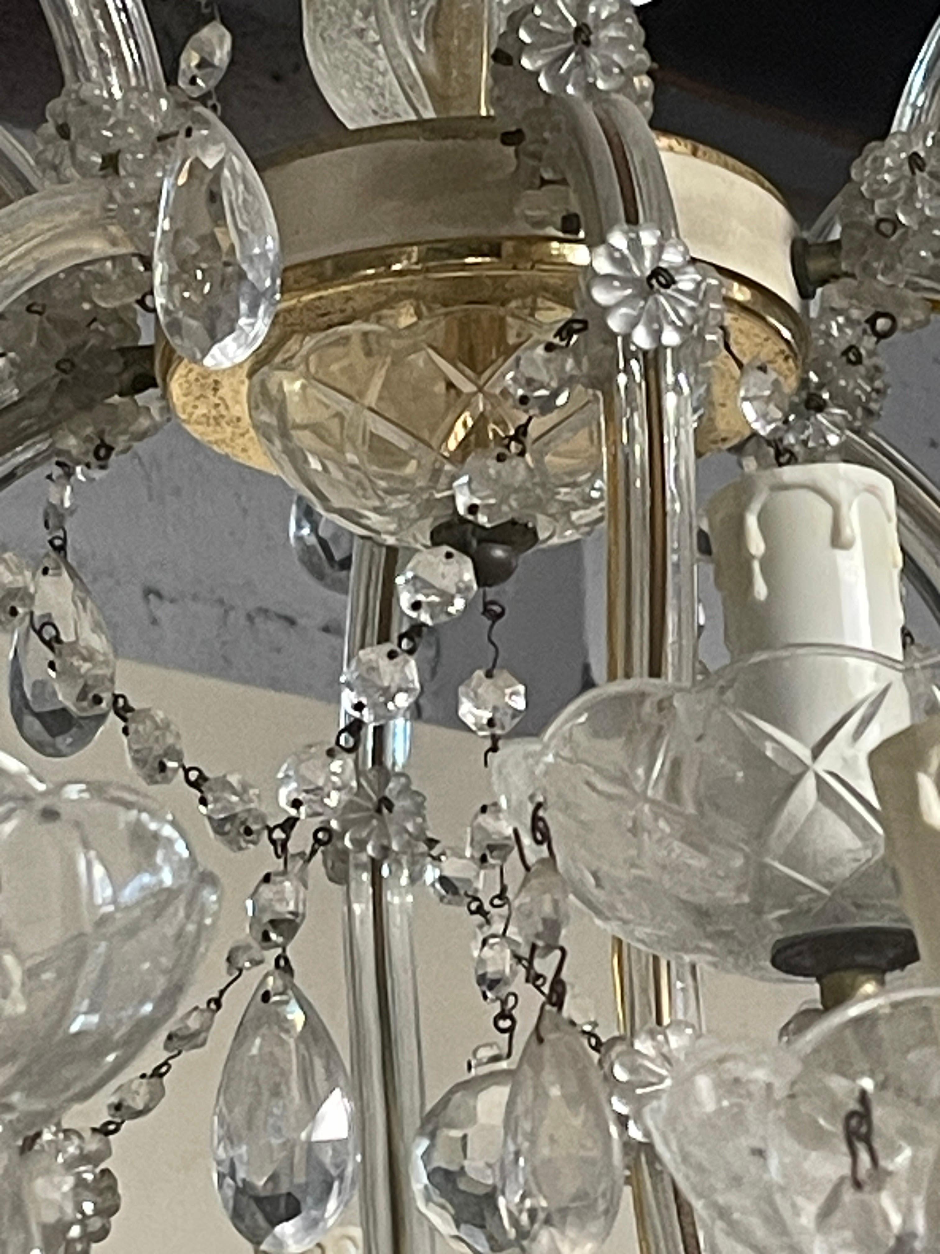 Metallo Grande lampado Maria Teresa, prima metà del '900 in vendita