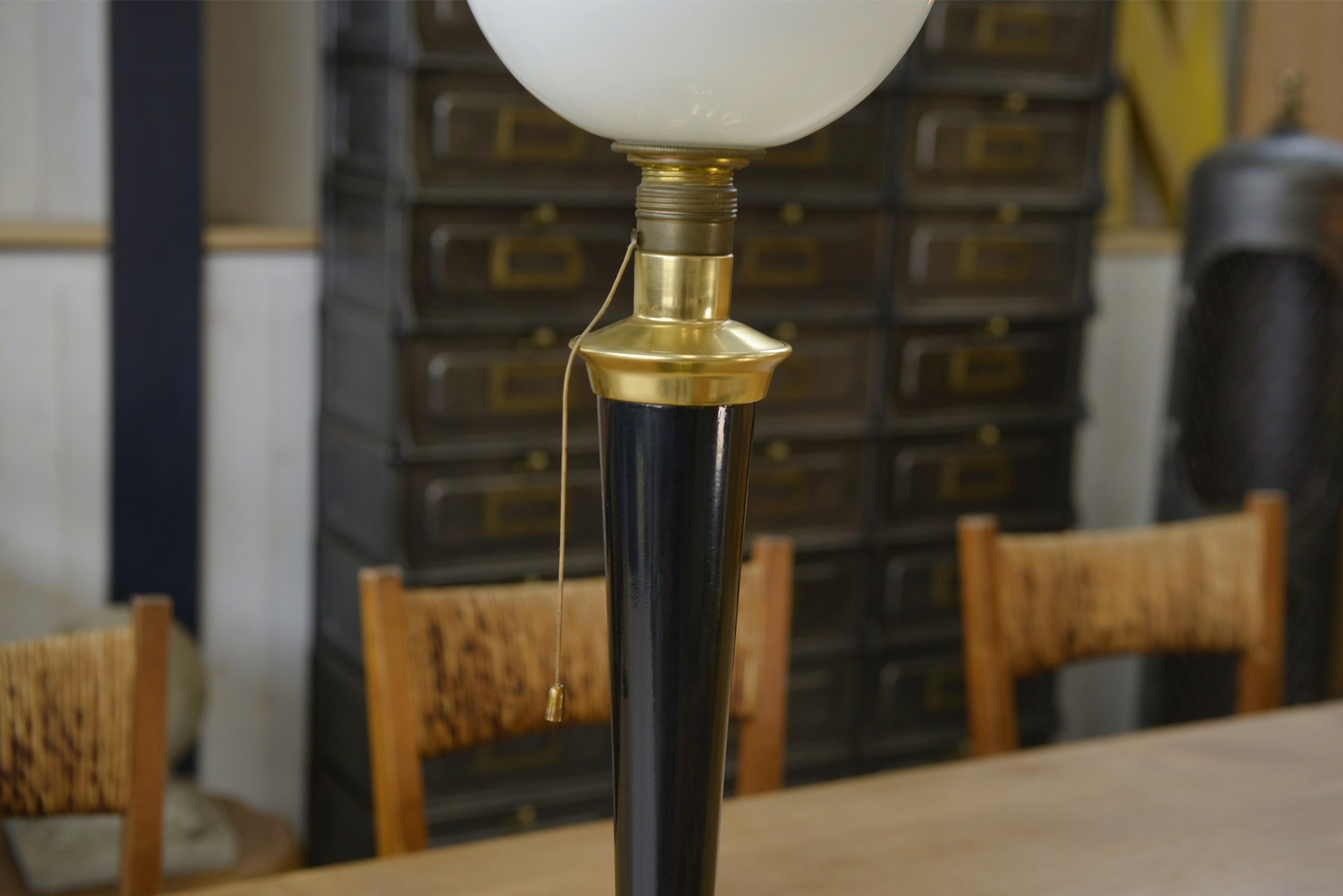 Francese Grande lampada da posare Art déco Mazda anni '50 in vendita