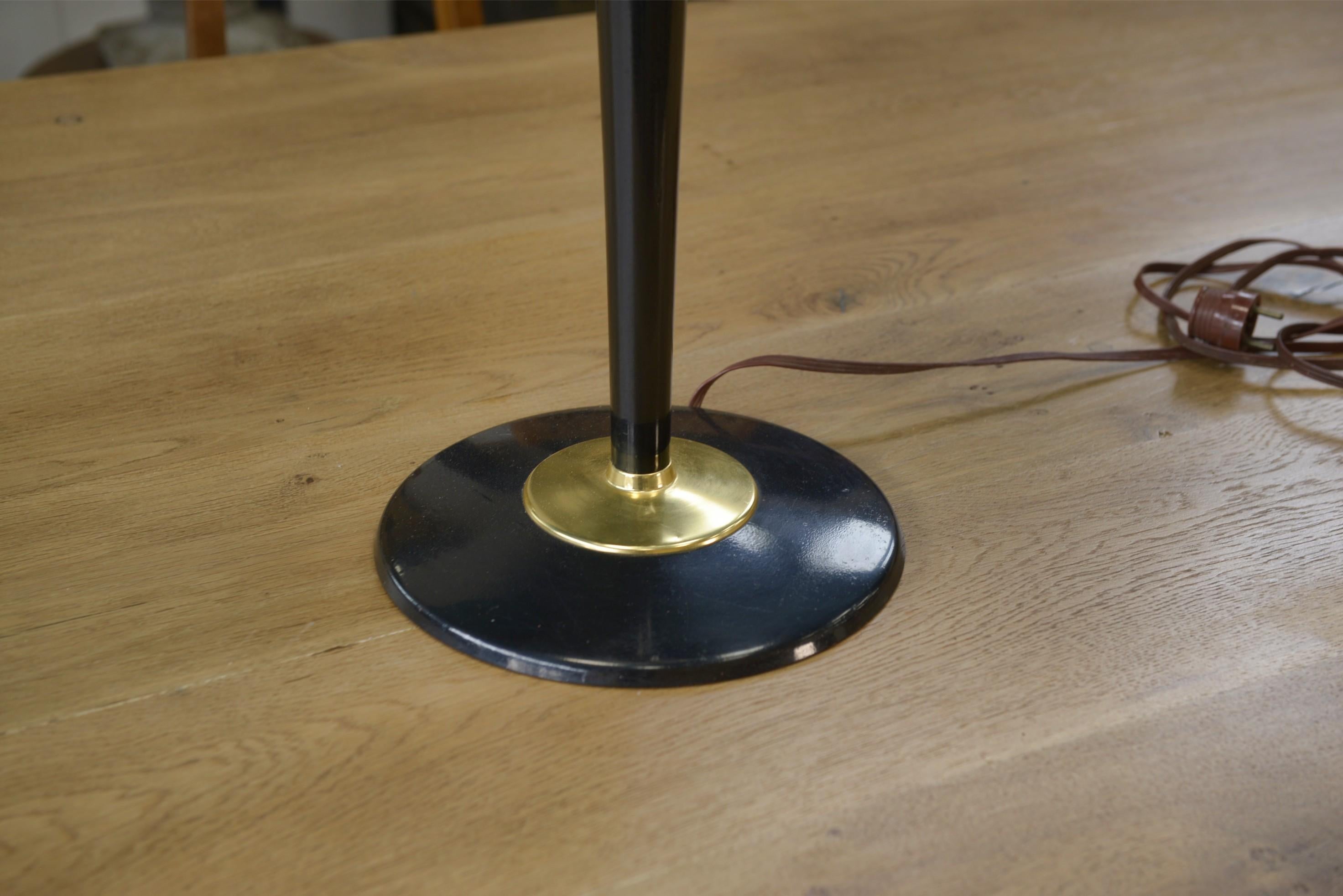 Metallo Grande lampada da posare Art déco Mazda anni '50 in vendita