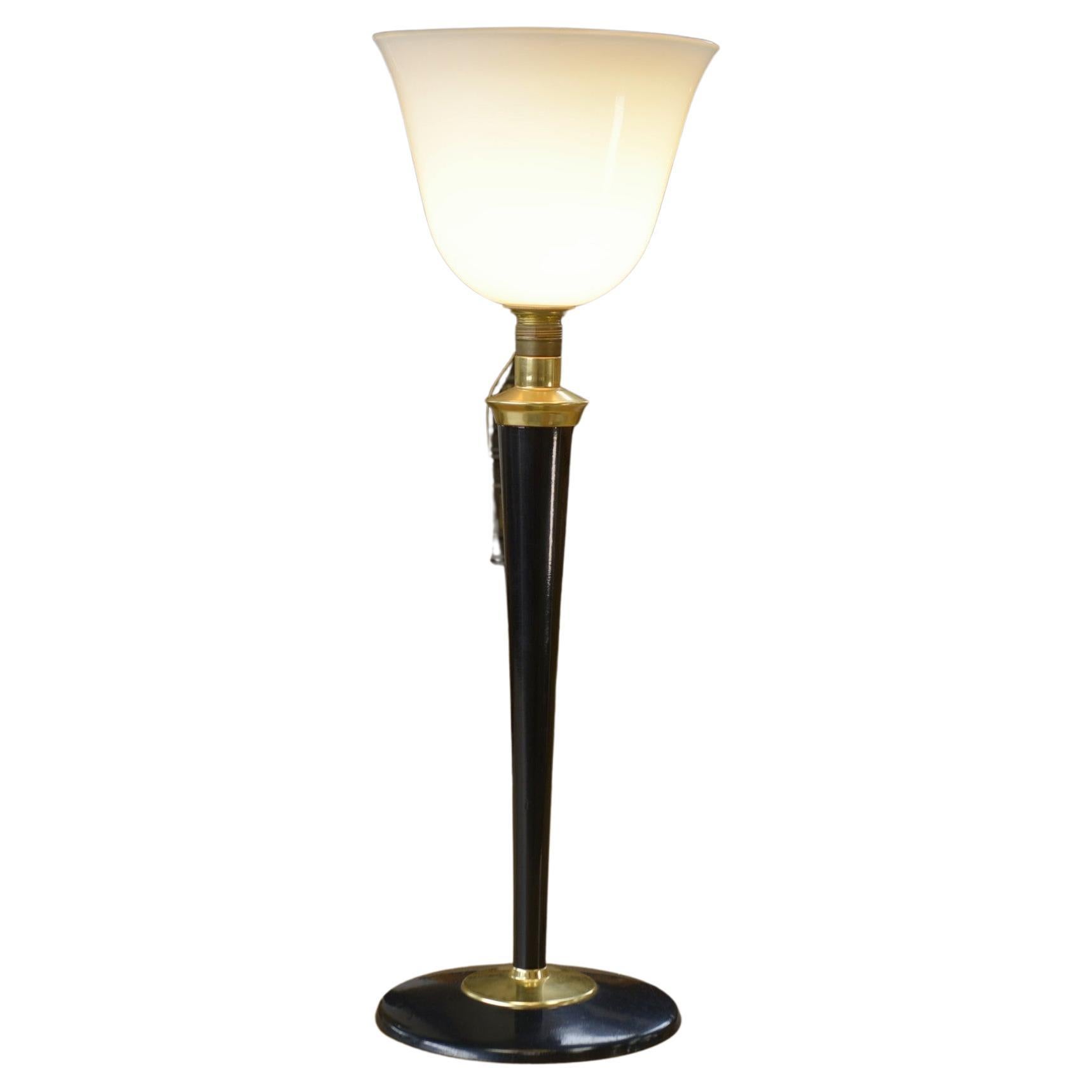 Grande lampada da posare Art déco Mazda anni '50