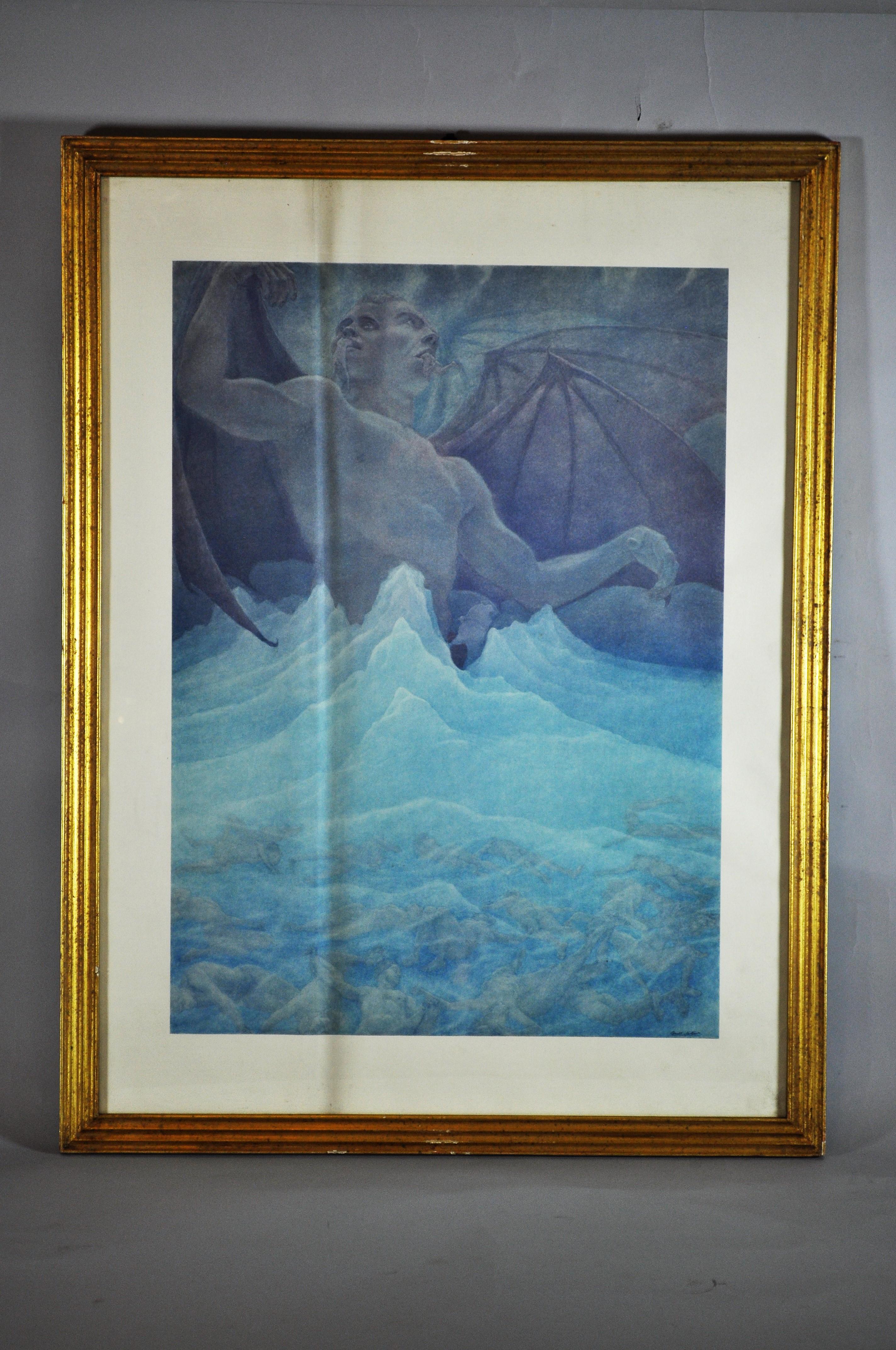 Italian Great book Inferno of the Divine Comedy Dante, illustrations A. Nattini 1931 For Sale