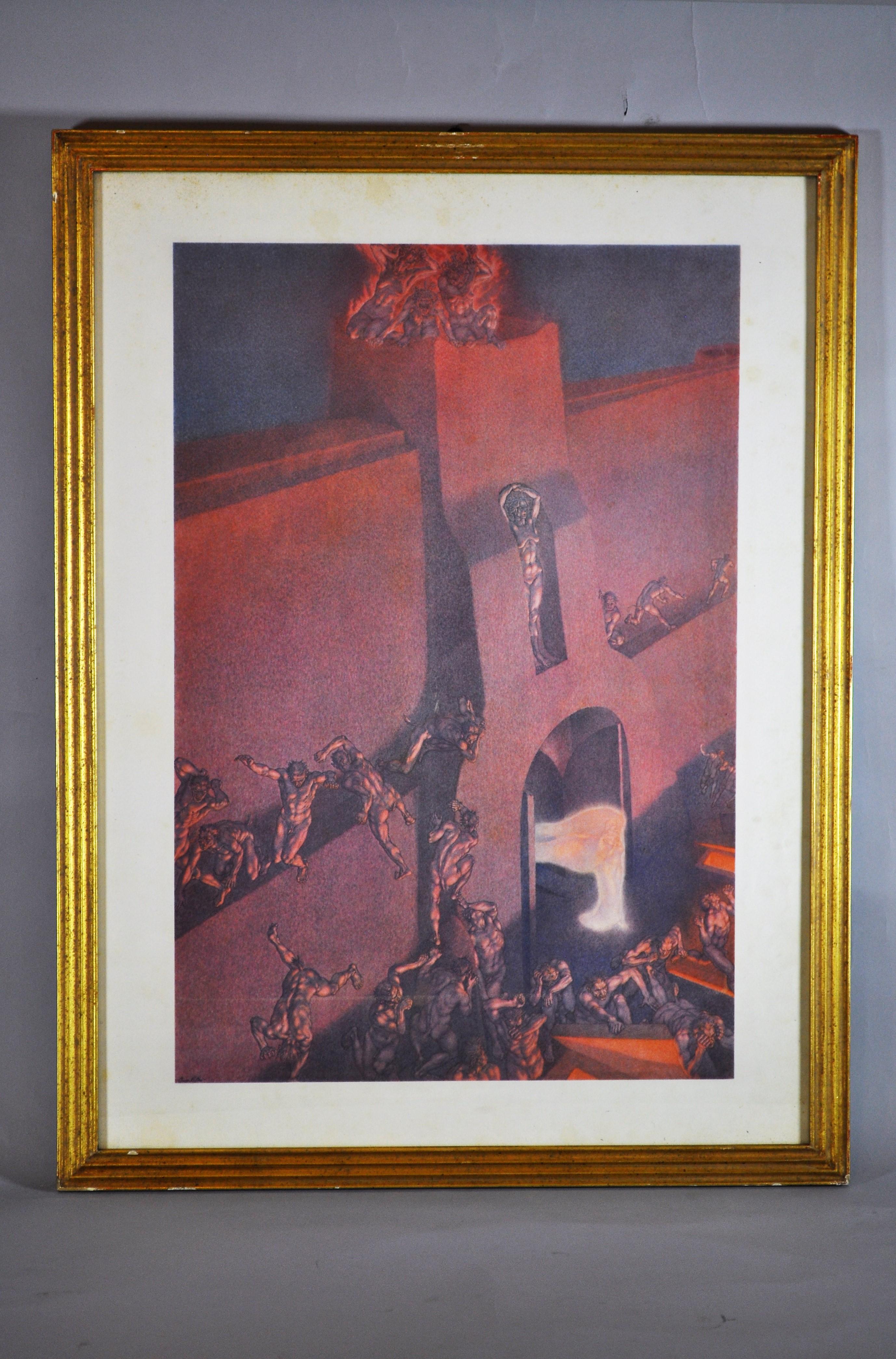 20th Century Great book Inferno of the Divine Comedy Dante, illustrations A. Nattini 1931 For Sale