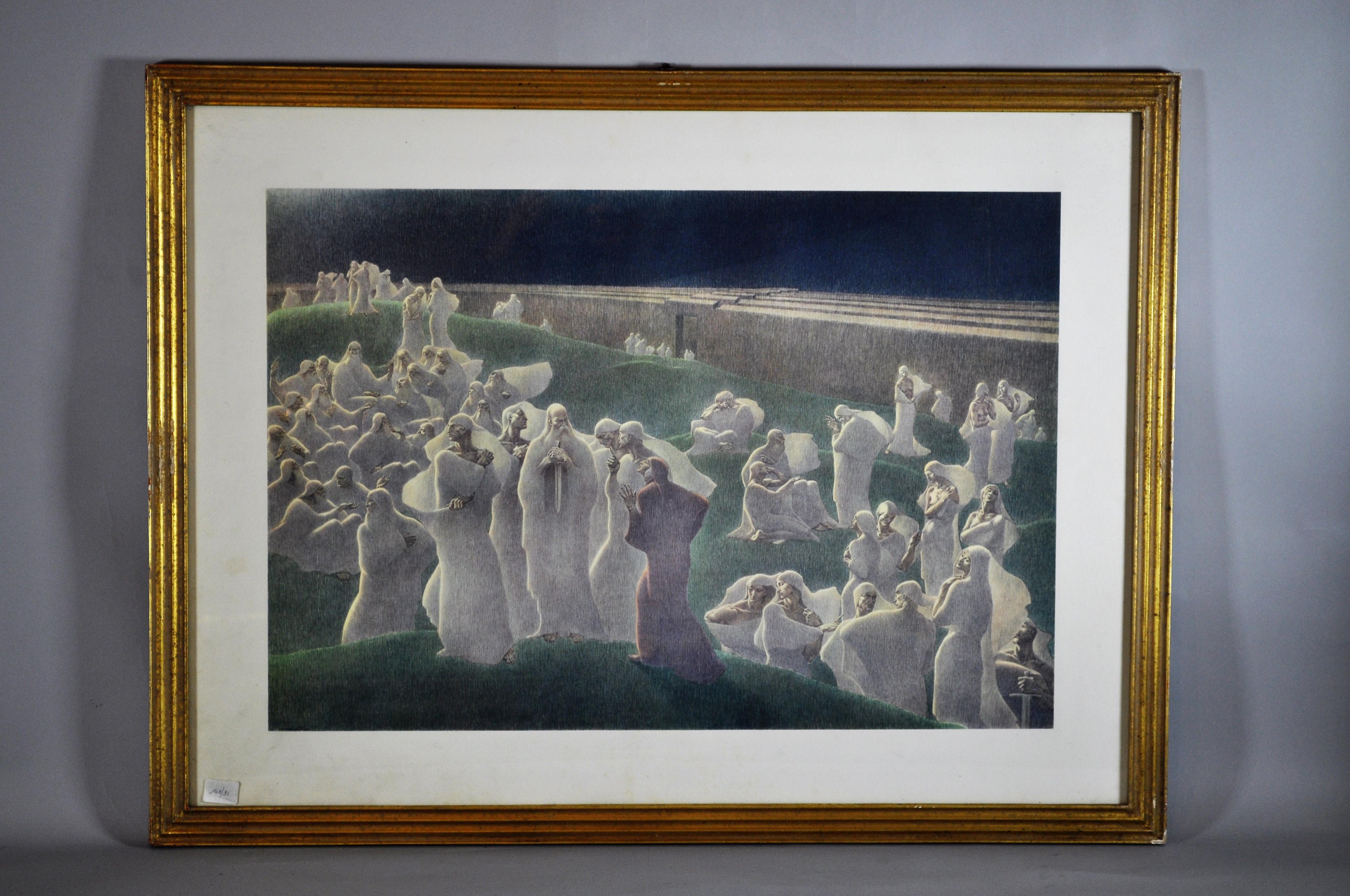 Great book Inferno of the Divine Comedy Dante, illustrations A. Nattini 1931 For Sale 3