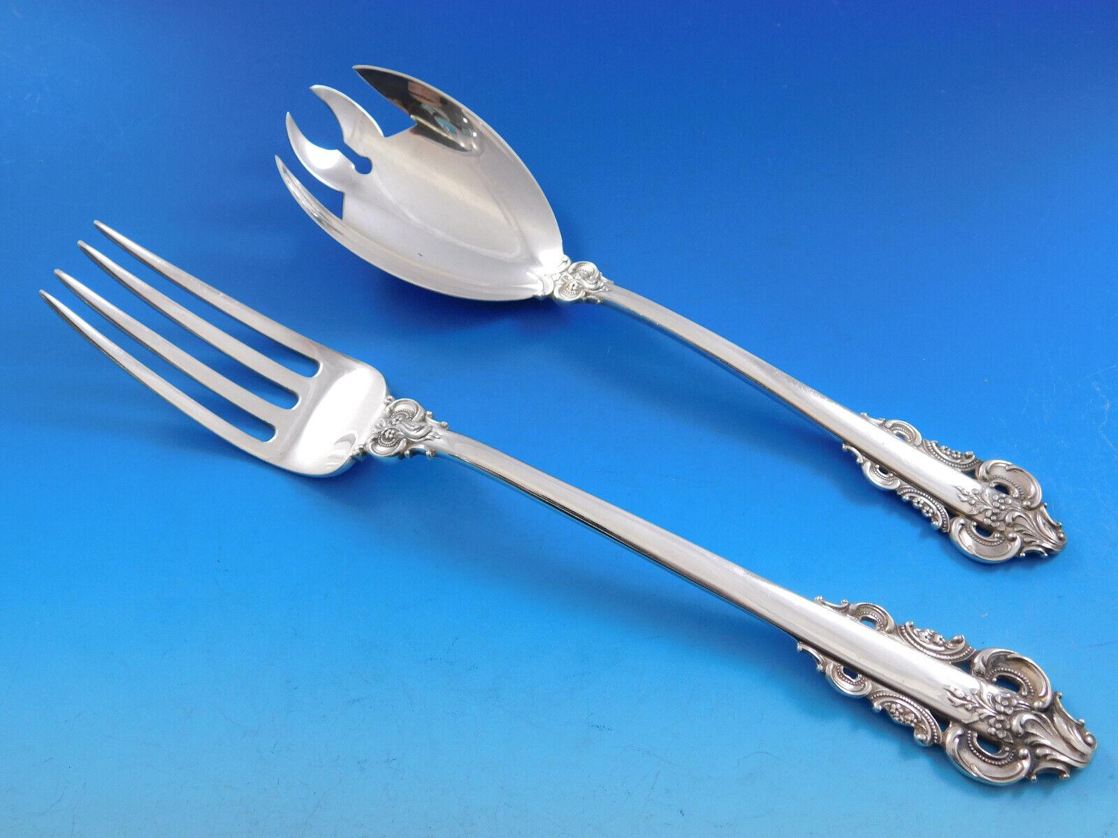 Service d'argenterie sterling Grande Monarch par Camusso, 89 pièces, service de table Pérou 2