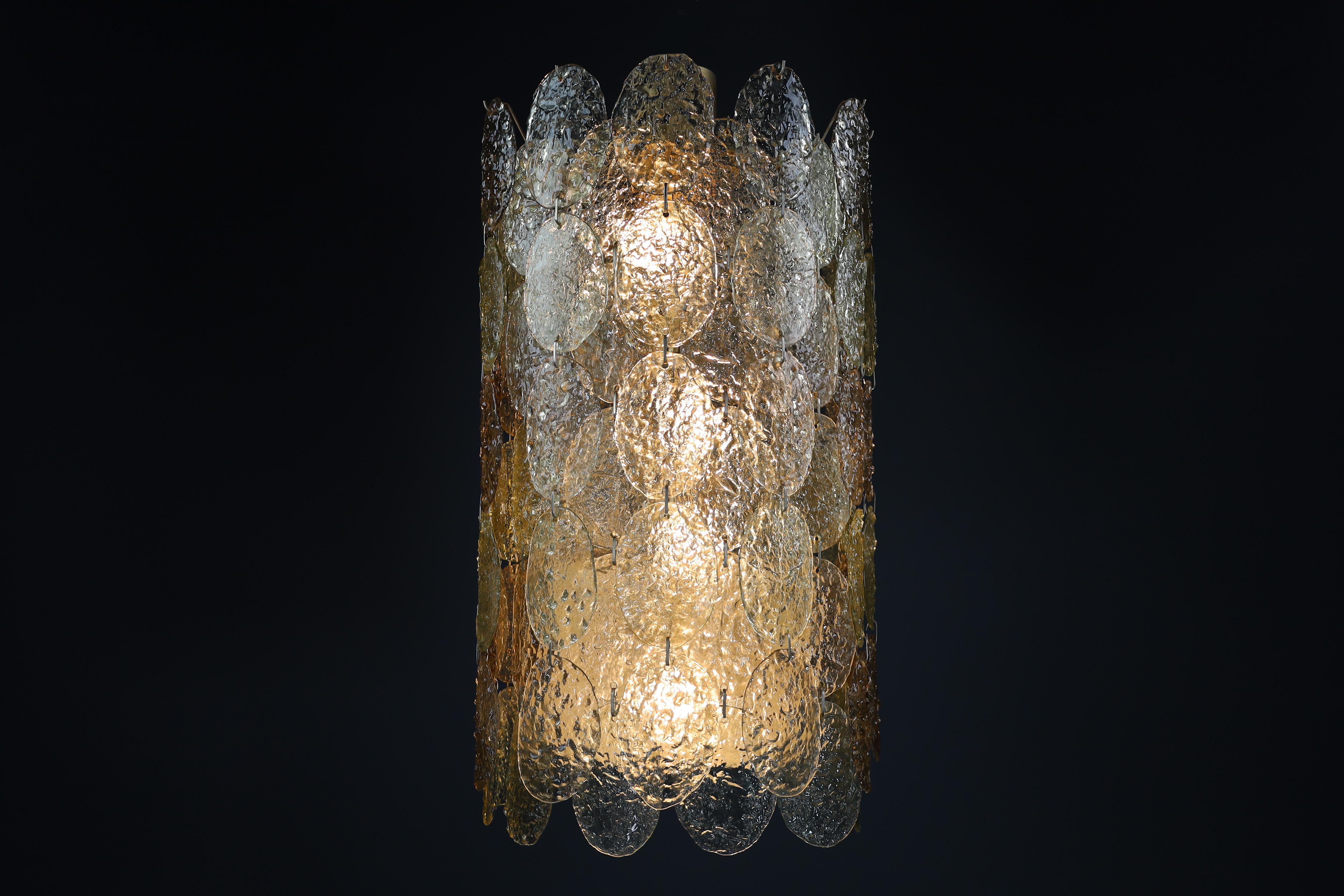 Grande Murano Waterfall Chandelier by Carlo Nason for Mazzega, Italy, 1960s For Sale 6