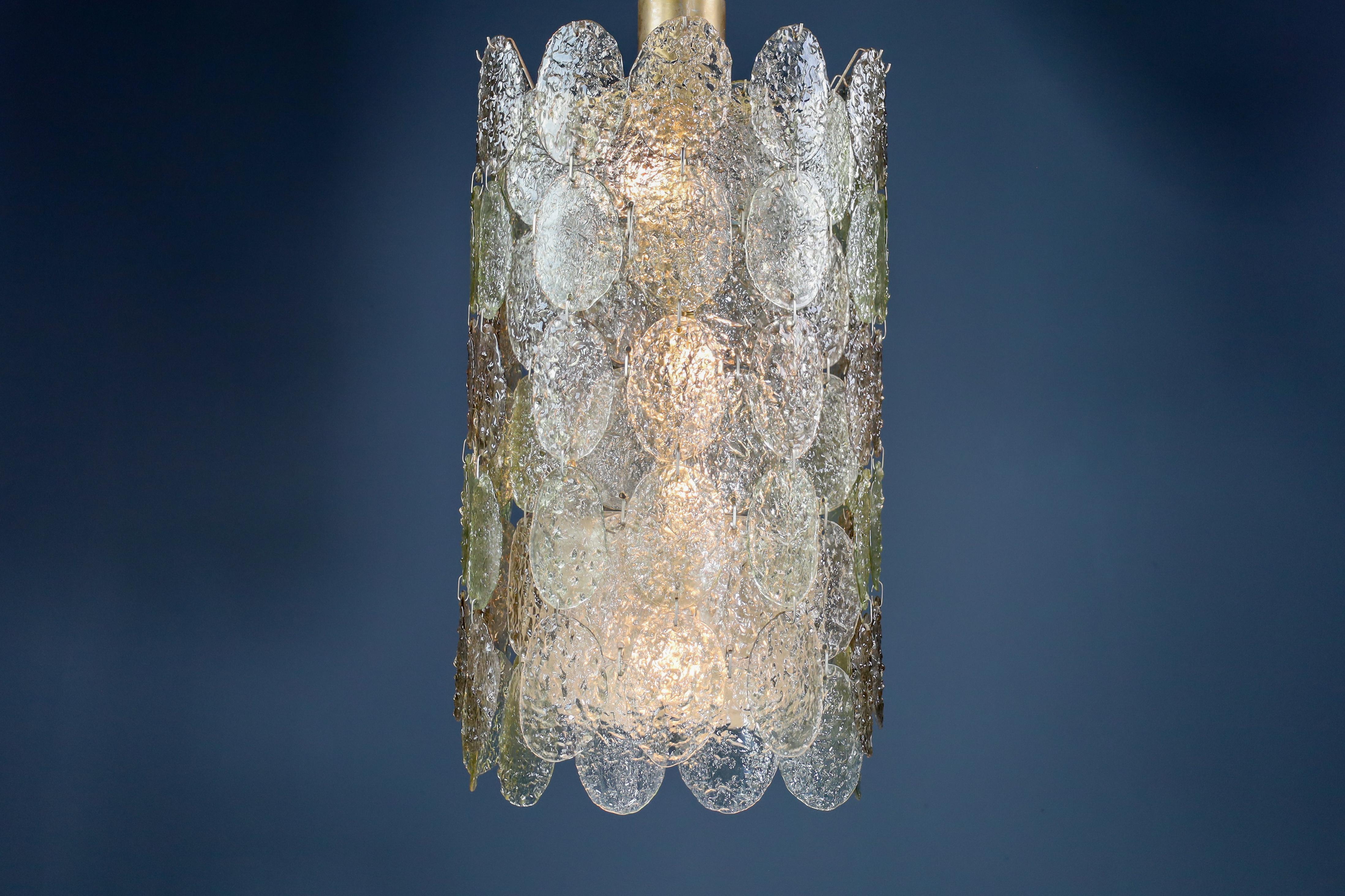 Grande Murano Waterfall Chandelier by Carlo Nason for Mazzega, Italy, 1960s For Sale 2