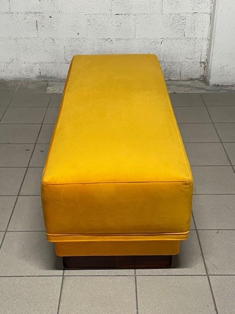 Fabric Large bench from the 1940s For Sale