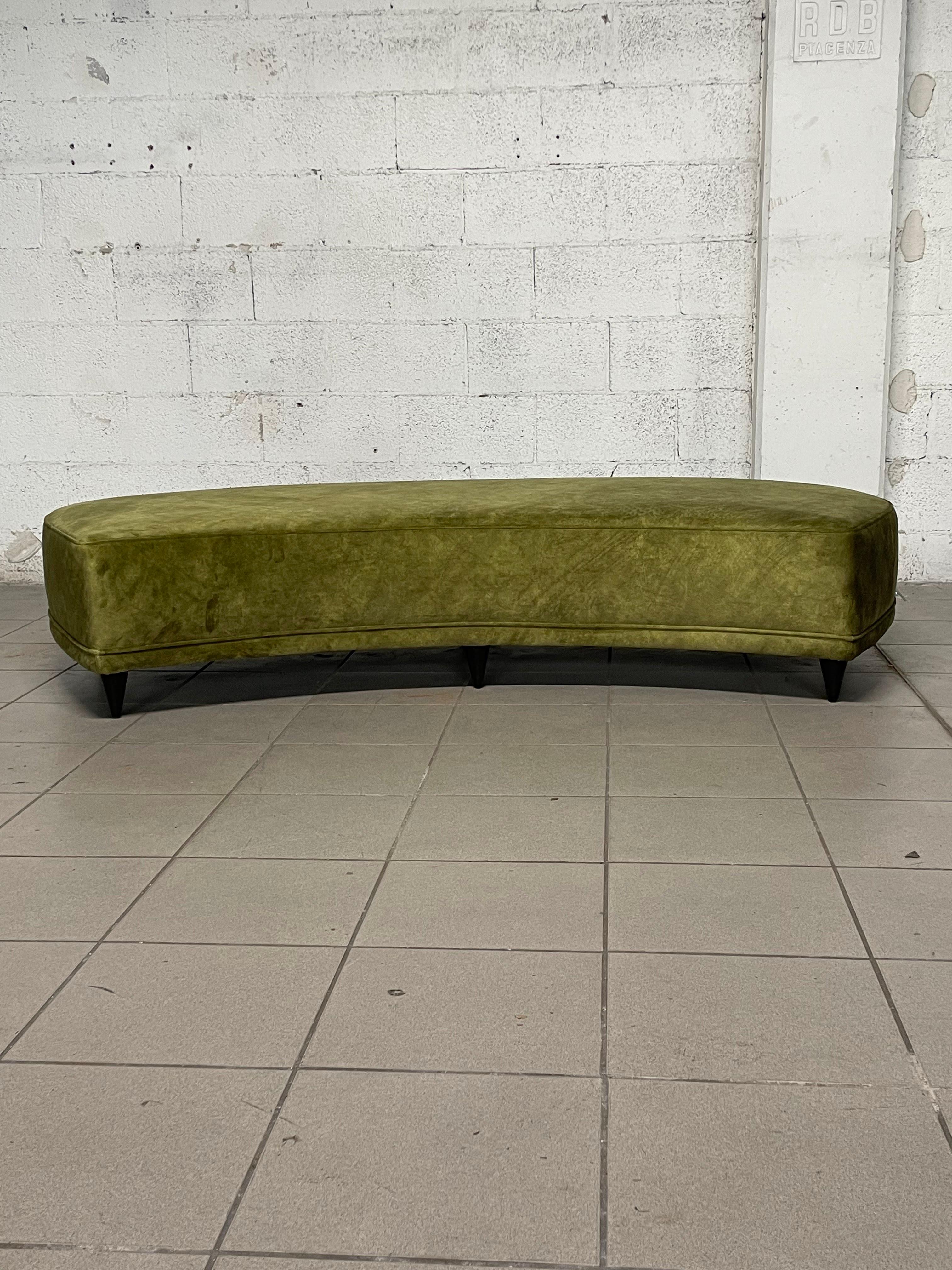 Mid-Century moderno Grande panca sagomata, Italia, anni '40-'50 in vendita