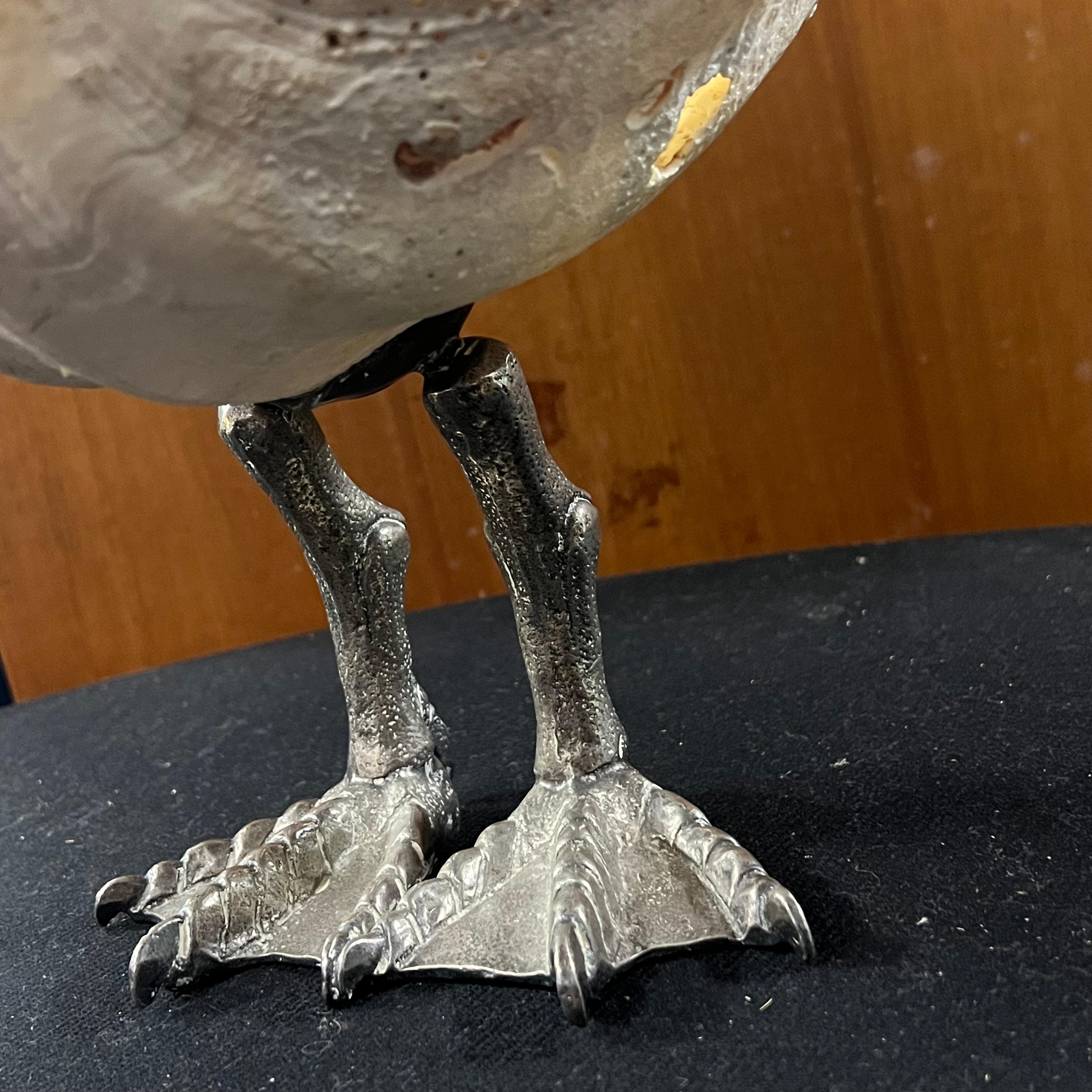 Large Pelican with Shell Sculpture by Gabriella Binazzi - Italy - 1970s 5