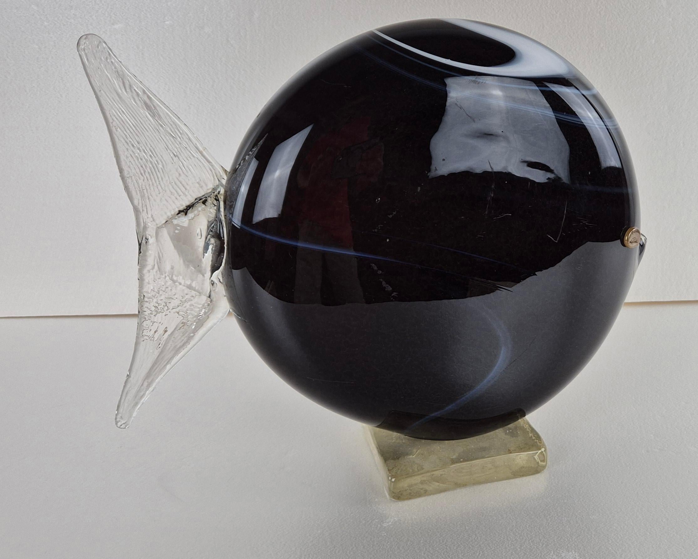 Grande Pesce Art Deco Murano Glass en vente 3