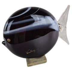 Large Fish Art Deco Murano Glass