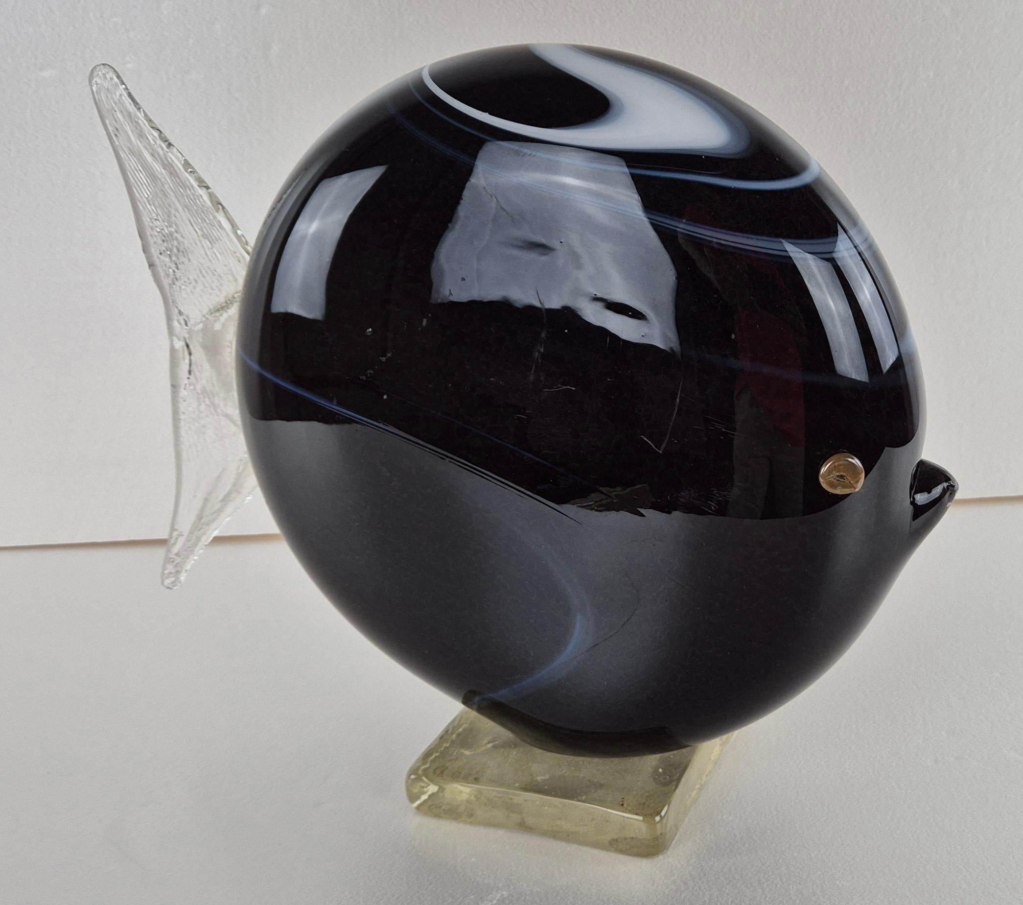 Grande Pesce Art Deco Murano Glass en vente 1