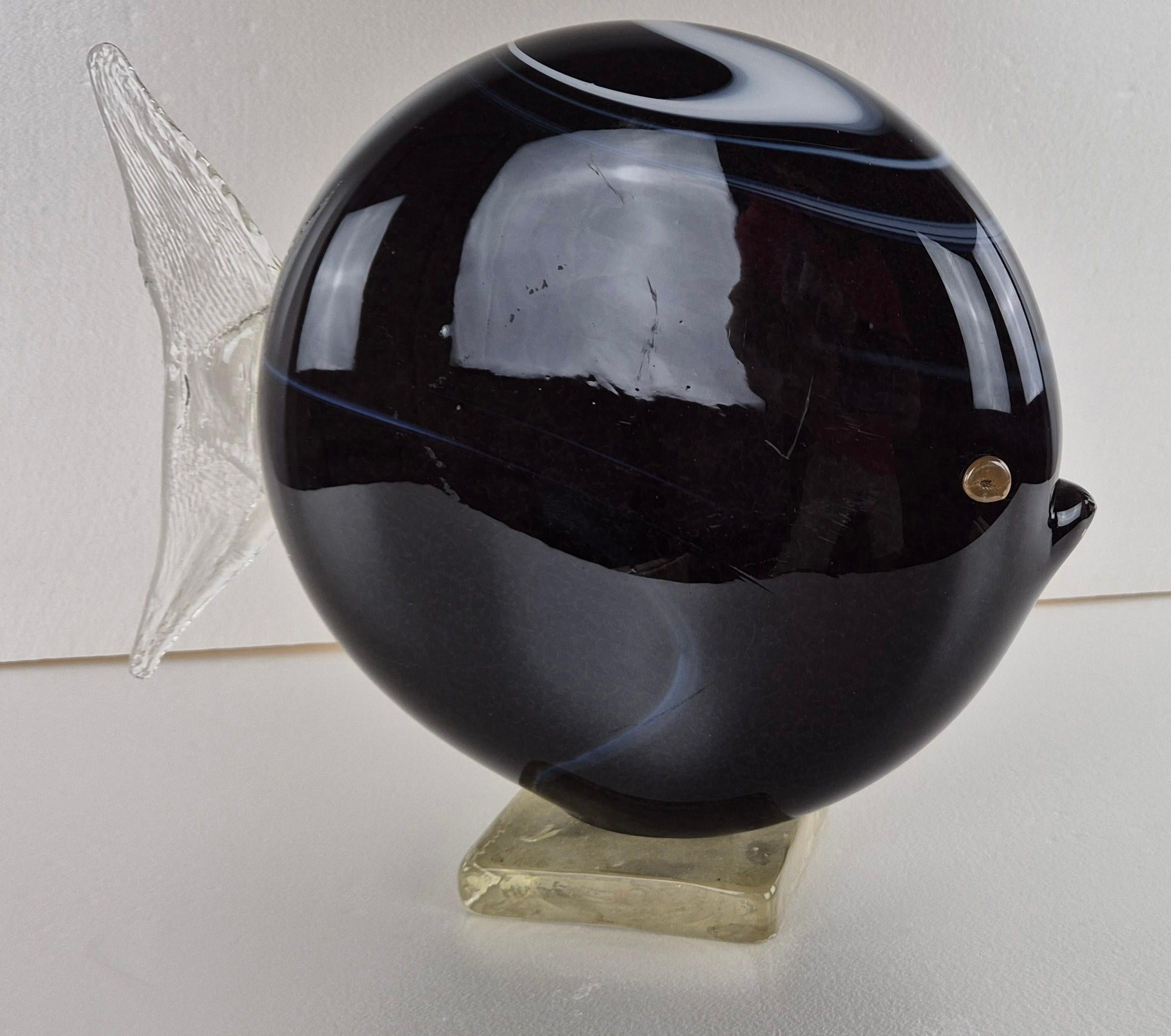 Grande Pesce Art Deco Murano Glass en vente 2