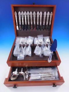 Grande Renaissance Reed & Barton Sterling Silver Flatware Set 12 Service 79 pcs