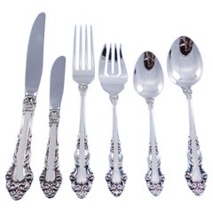 Retro Grande Renaissance Reed & Barton Sterling Silver Flatware Set 12 Service 79 pcs