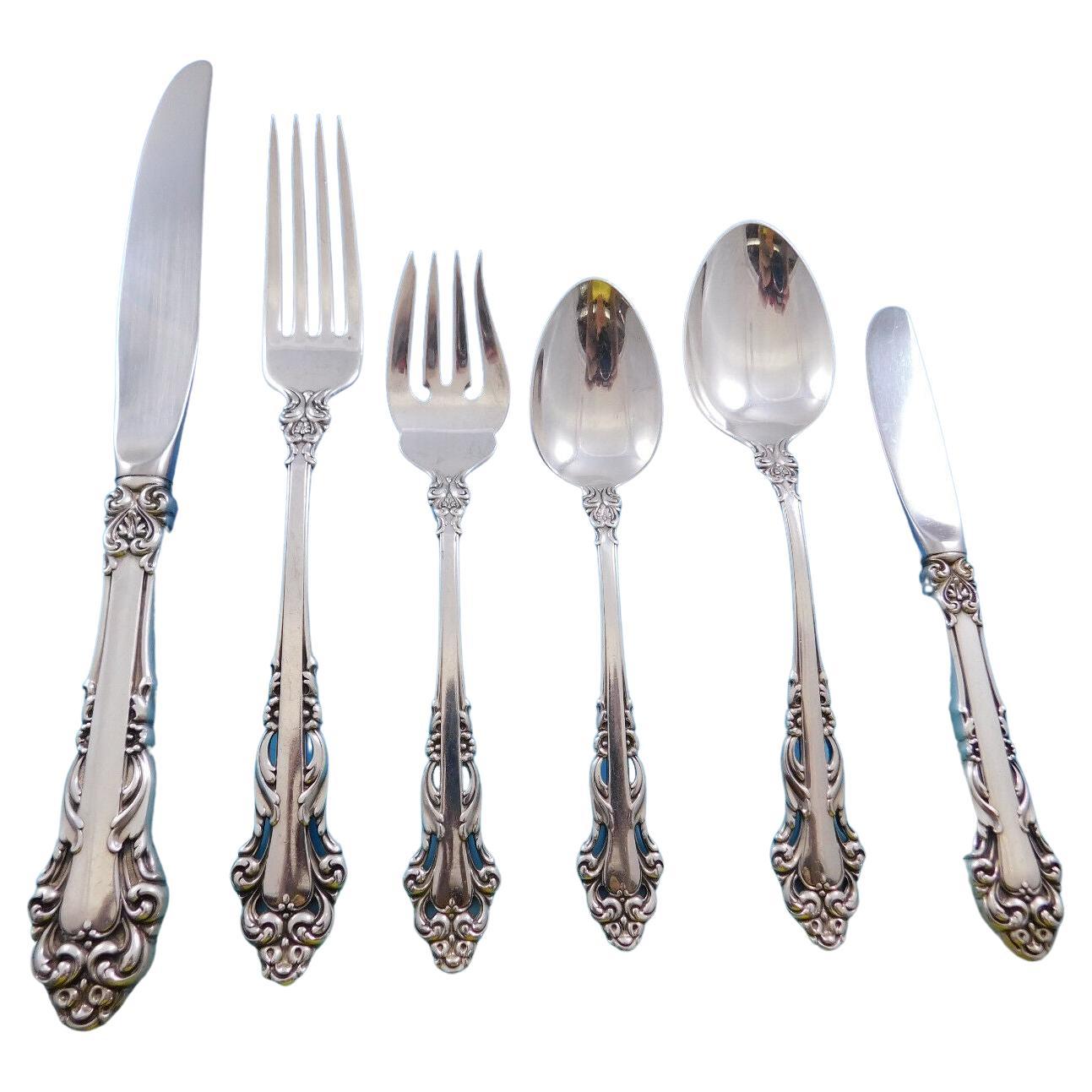 Grande Renaissance Reed & Barton Besteckset aus Sterlingsilber 83-teiliges Abendessen