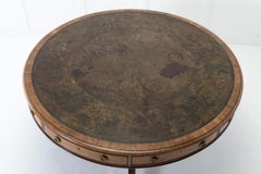 Grande Scale 19th Century English Regency Mahogany Drum Table
