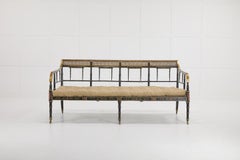 Grande Scale Early 19th Century English Regency Caned Sofa
