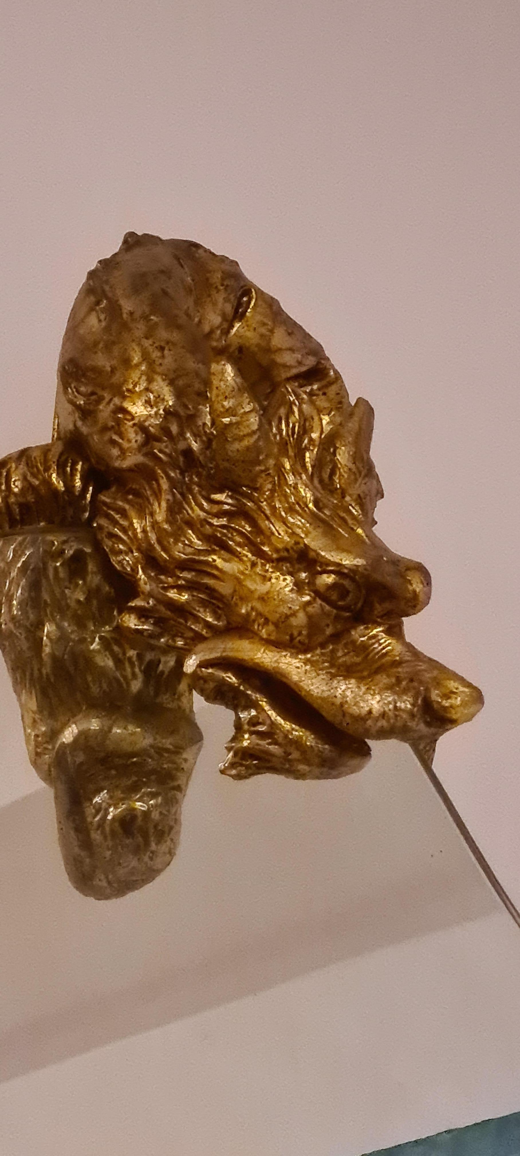 XIX secolo Grande specchiera con drago di fine XIX attribuita a Gabriel Viardot in vendita