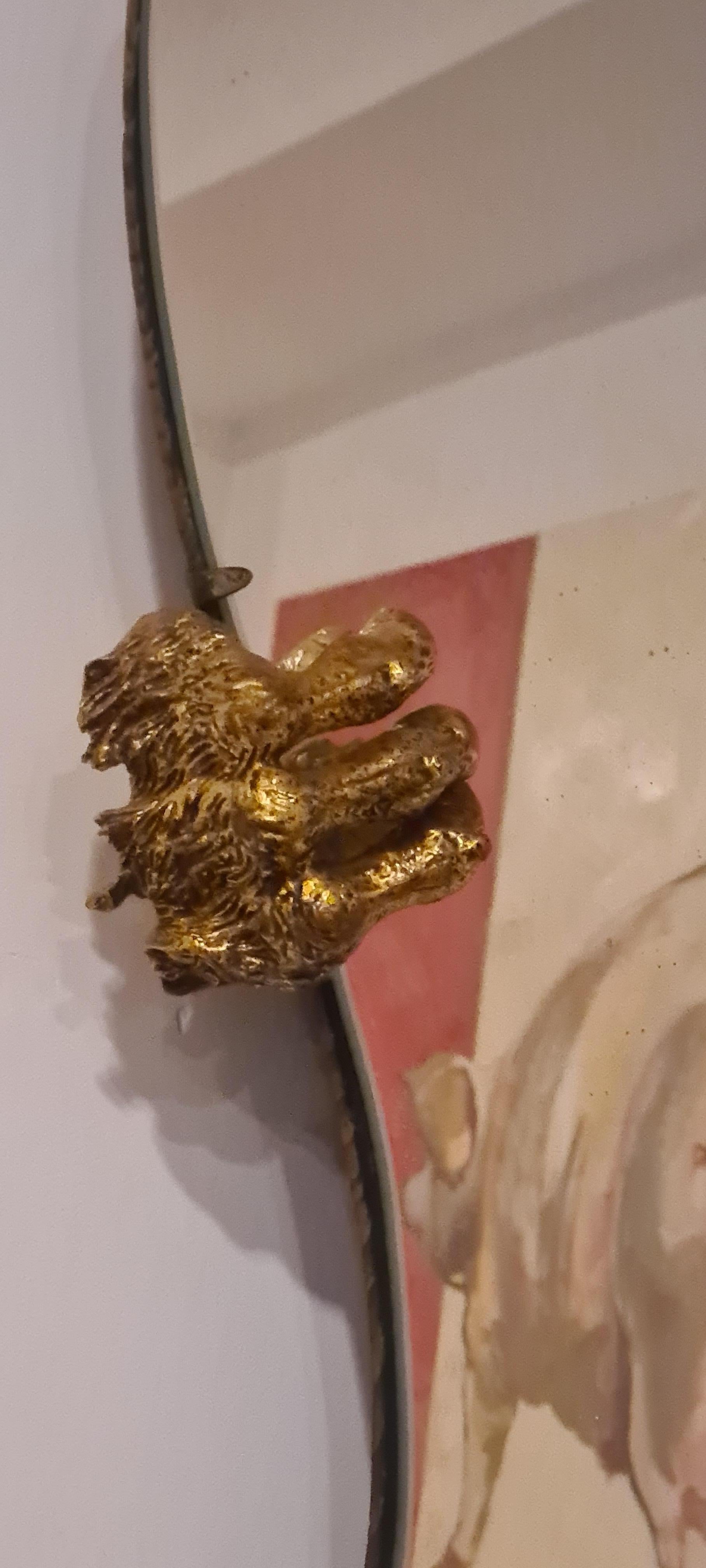 Grande specchiera con drago di fine XIX attribuita a Gabriel Viardot in vendita 3