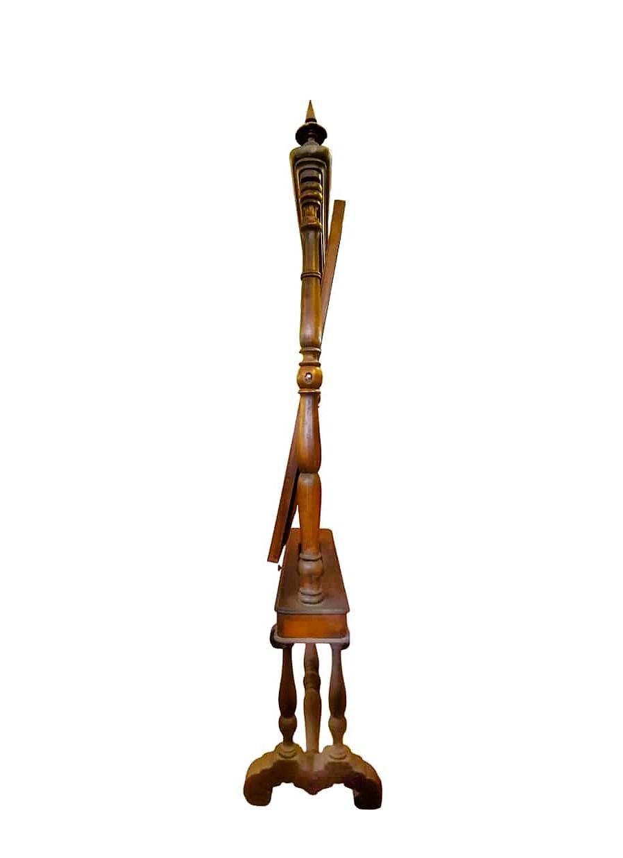 Italian Grande specchiera d' epoca Luigi Filippo di metà 1800 con torniture in noce in vendita