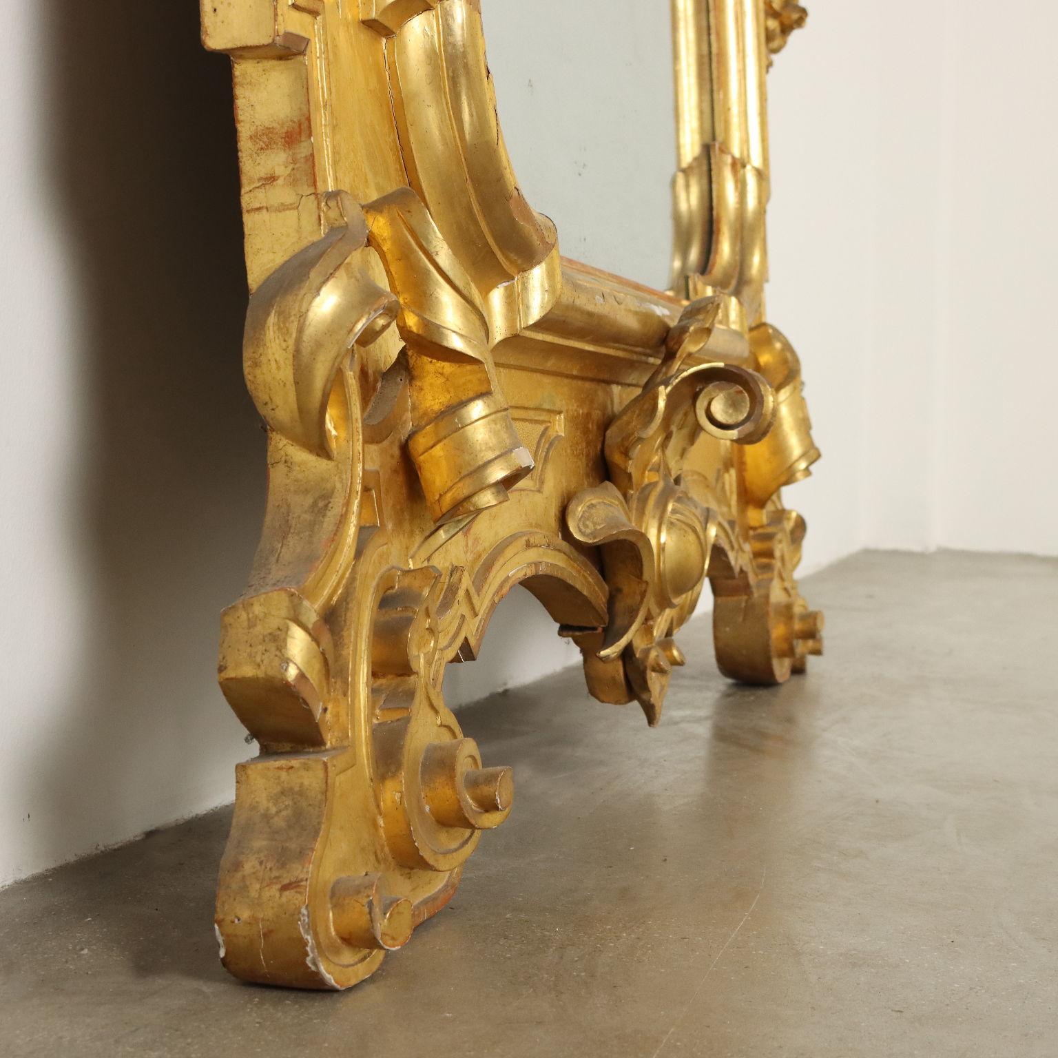 Grand miroir ombertin Italie dernier quart du 19ème siècle en vente 6