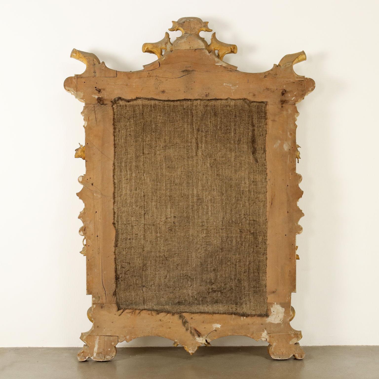 Grand miroir ombertin Italie dernier quart du 19ème siècle en vente 7