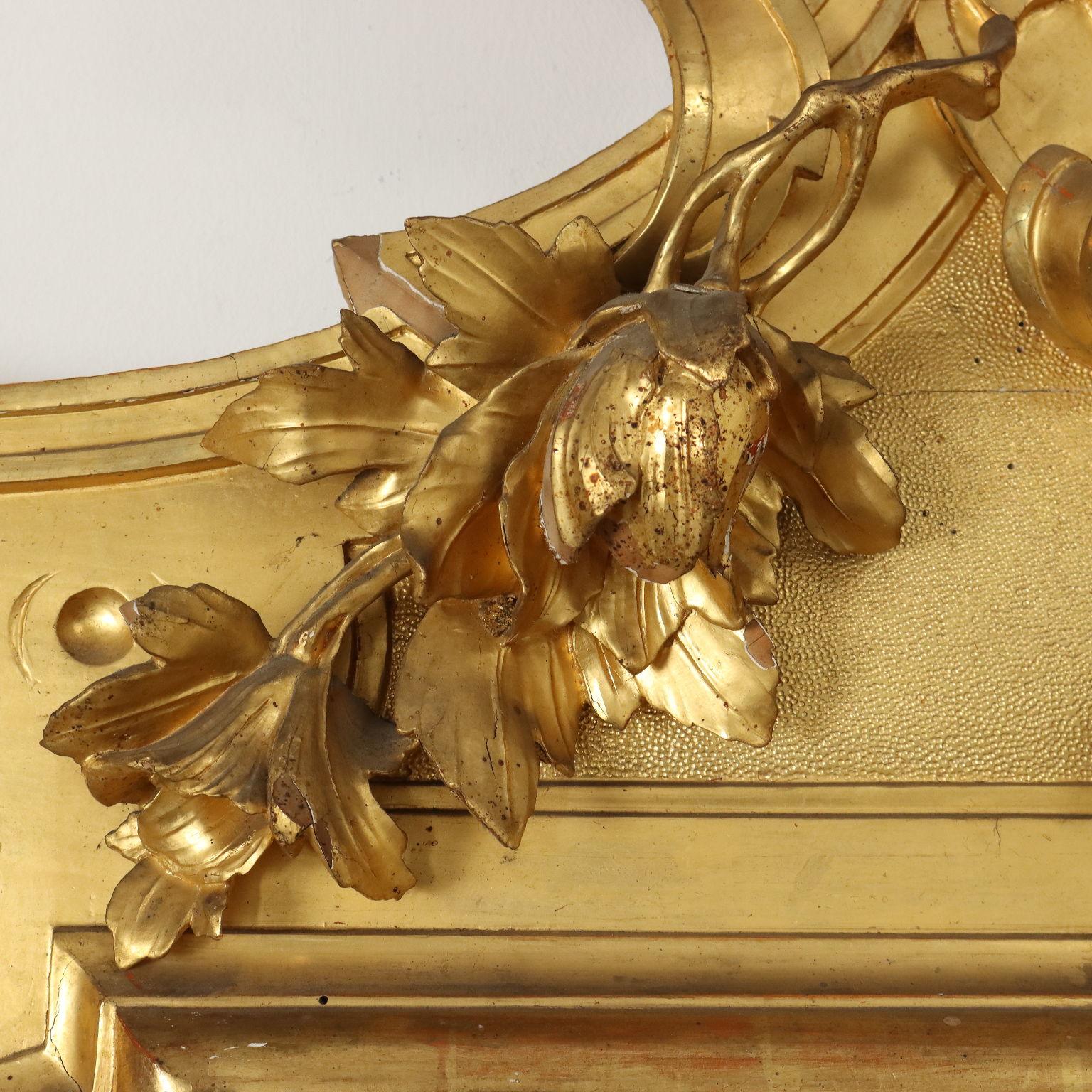 XIXe siècle Grand miroir ombertin Italie dernier quart du 19ème siècle en vente