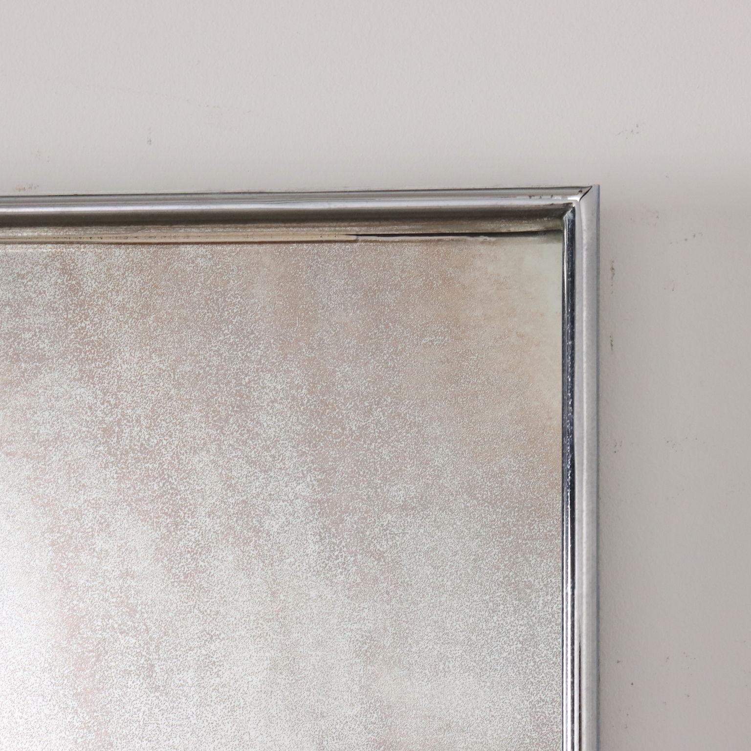 Italian Large 1960s Rectangular Mirror For Sale