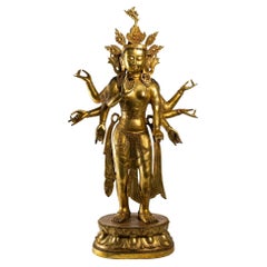 Large Bronze Statue of Amoghapasa Lokeshvara
