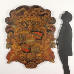 Large Baroque Noble Coat of Arms Italy Late 17th Early 18th Century