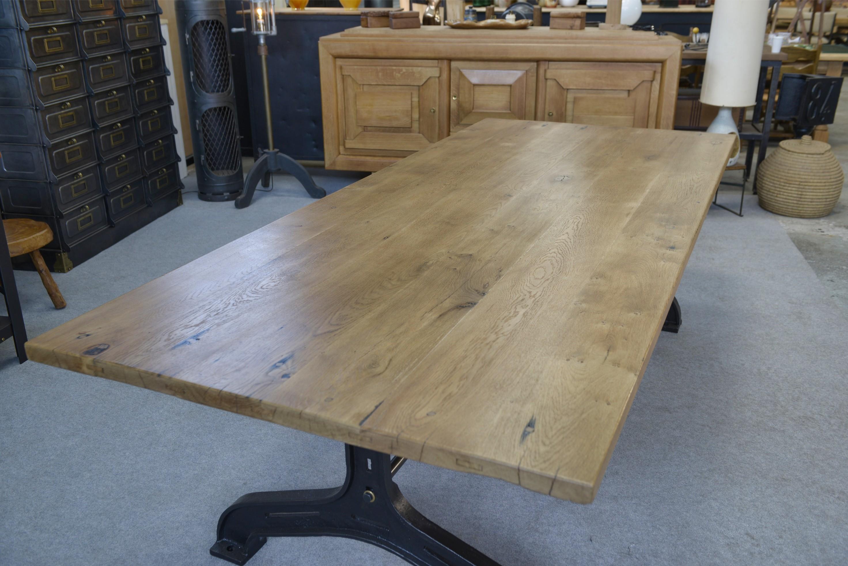 Grande table industrielle pieds 