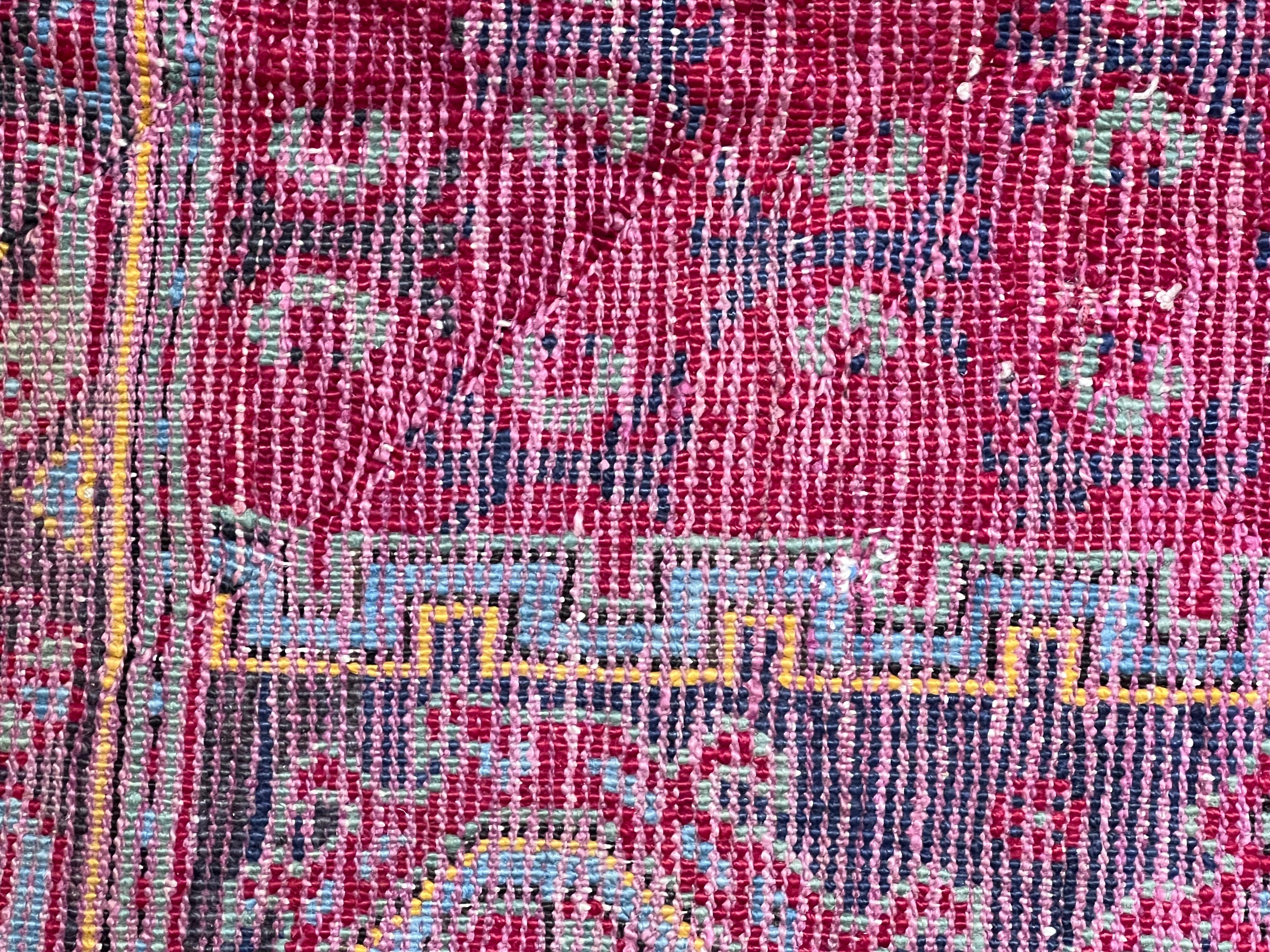 Grande tappeto Ushak fondo rosso con medaglione For Sale 8