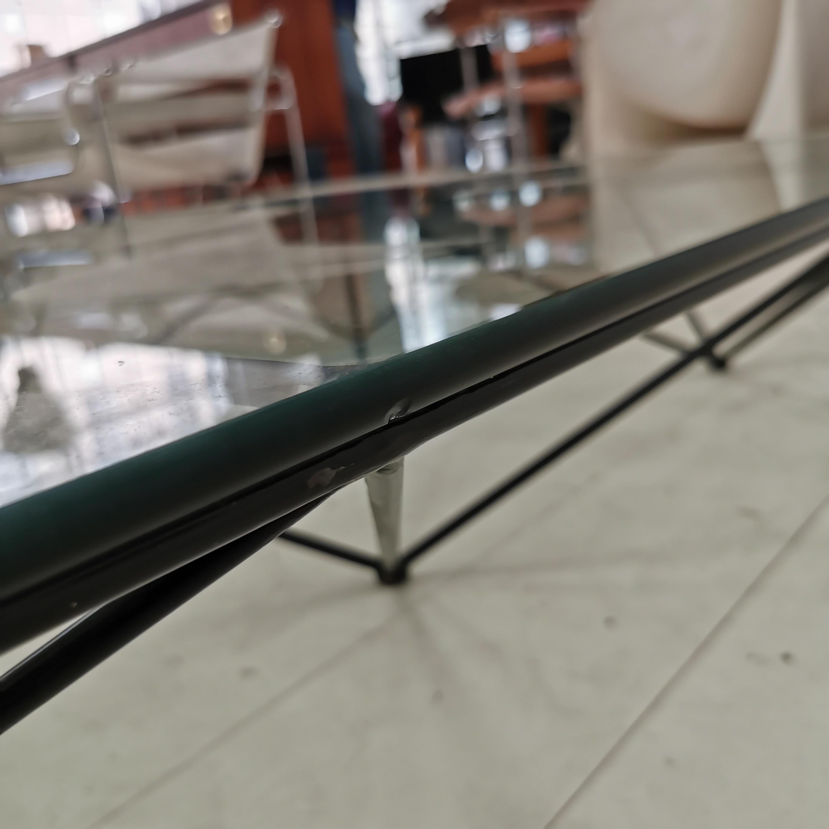 Glass Large Alanda Coffee Table Paolo Piva for B&B 1980's For Sale