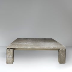 Large lowmarble coffee table, Faraone model Renato Polidori Skipper 1970s