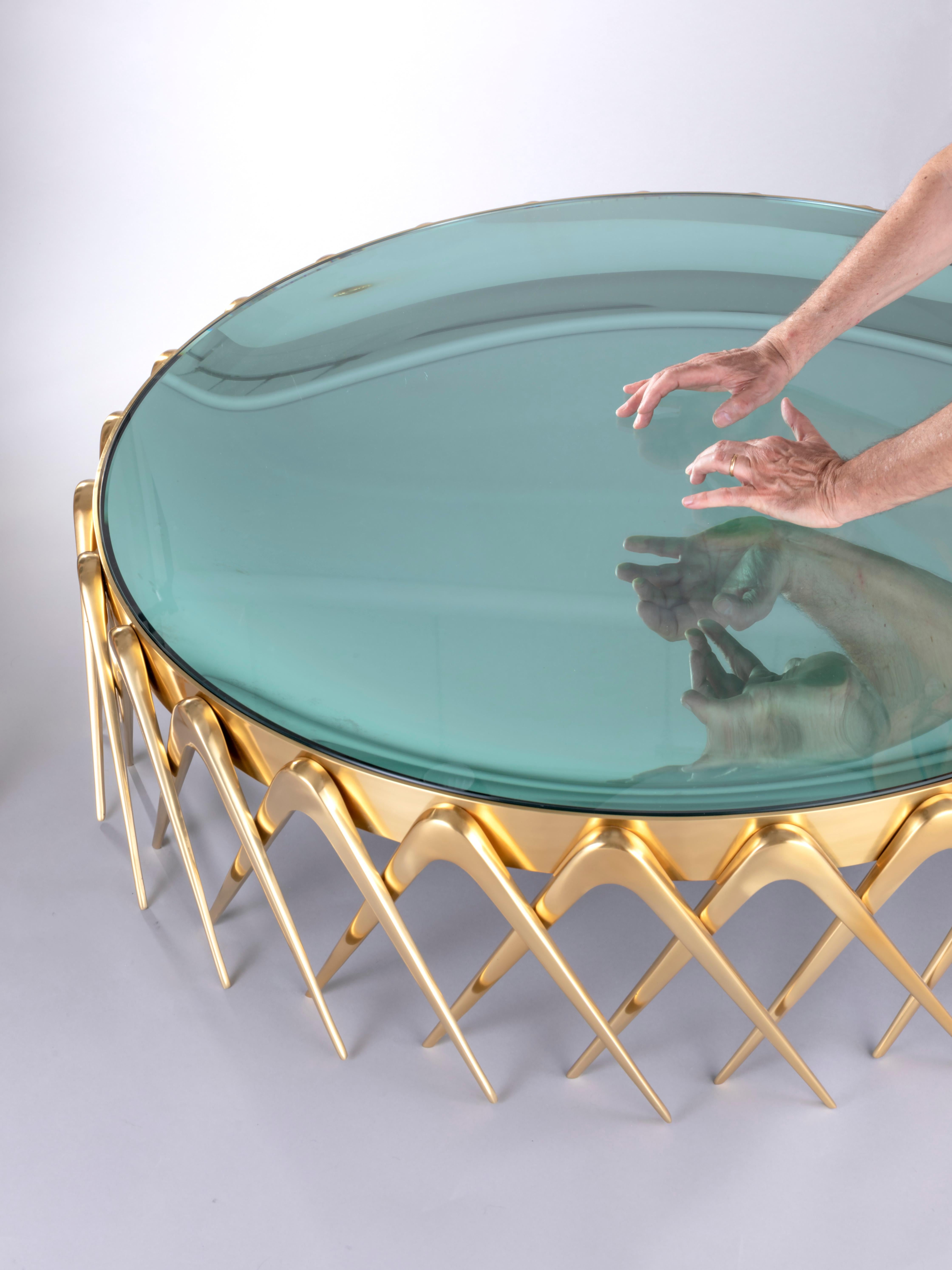 Grande table basse 'COMPASSO 120' avec un diamètre incroyable Neuf - En vente à Milano, Lombardia