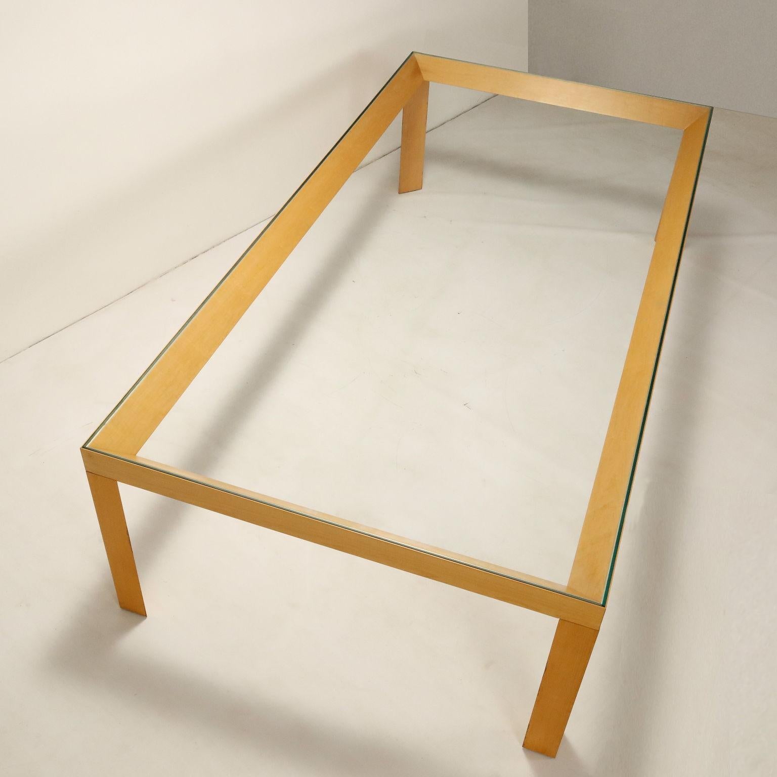 Mid-Century moderno Grande Tavolo in Vetro Anni 90 in vendita
