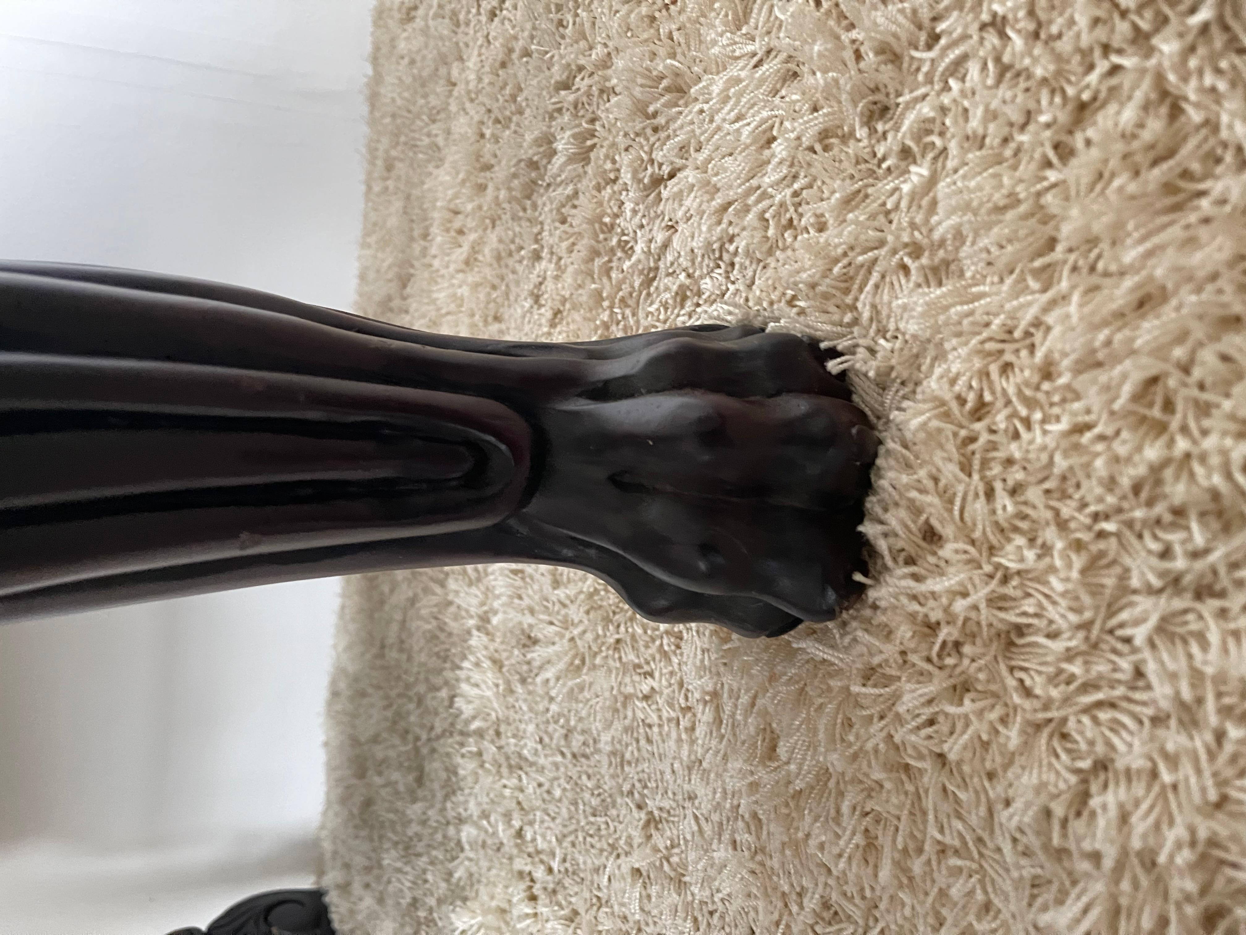 Gran trono rey león estilo italiano oscuro siglo 20 sillón real en venta 5