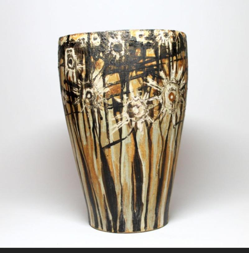 Grande Vaso anni '50 Zsolnay Pirogranito - Antal Gazder in vendita 4